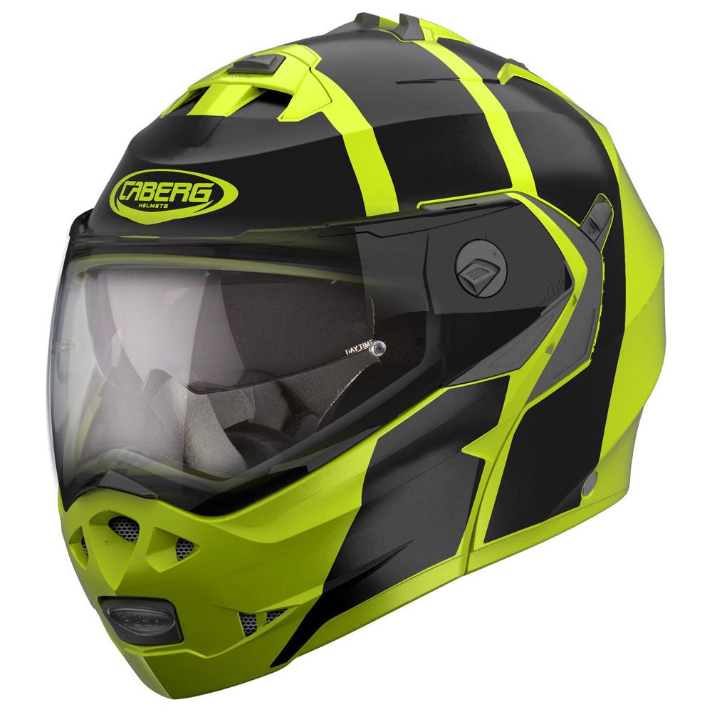 Caberg Duke 2 Impact Flip-Up Helmet Fluo Yellow/Black FREE UK Delivery