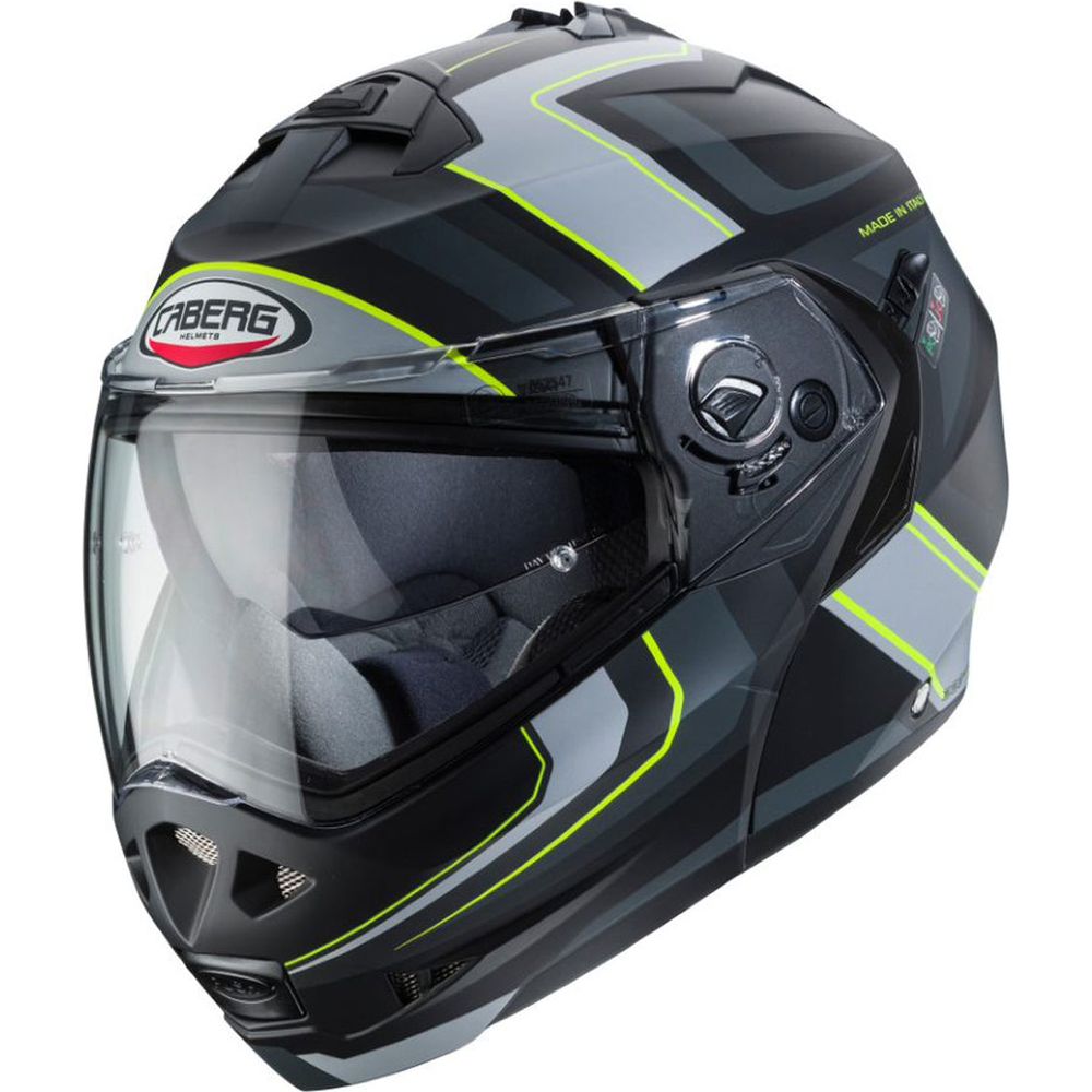 Caberg Duke 2 Tour Helmet Matt Black/Fluo Yellow/Anthracite/Silver