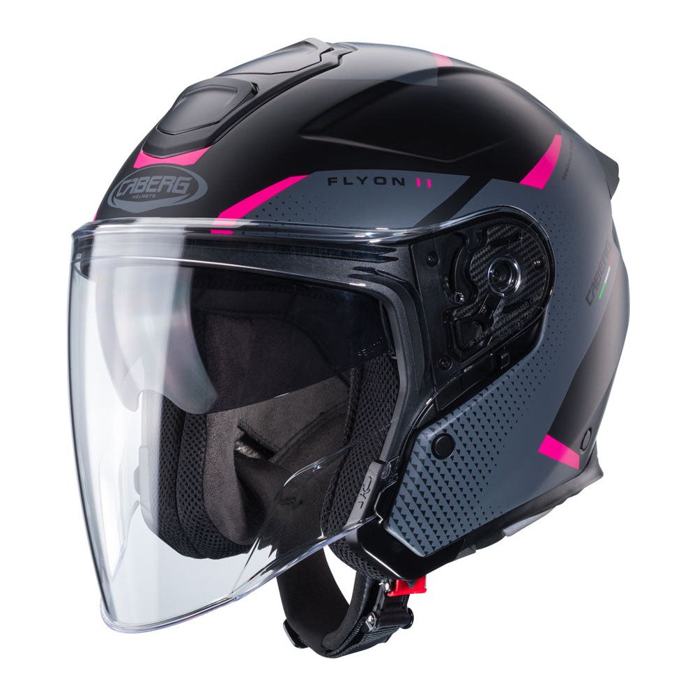 Caberg Flyon 2 Boss Matt Black / Grey / Fuchsia