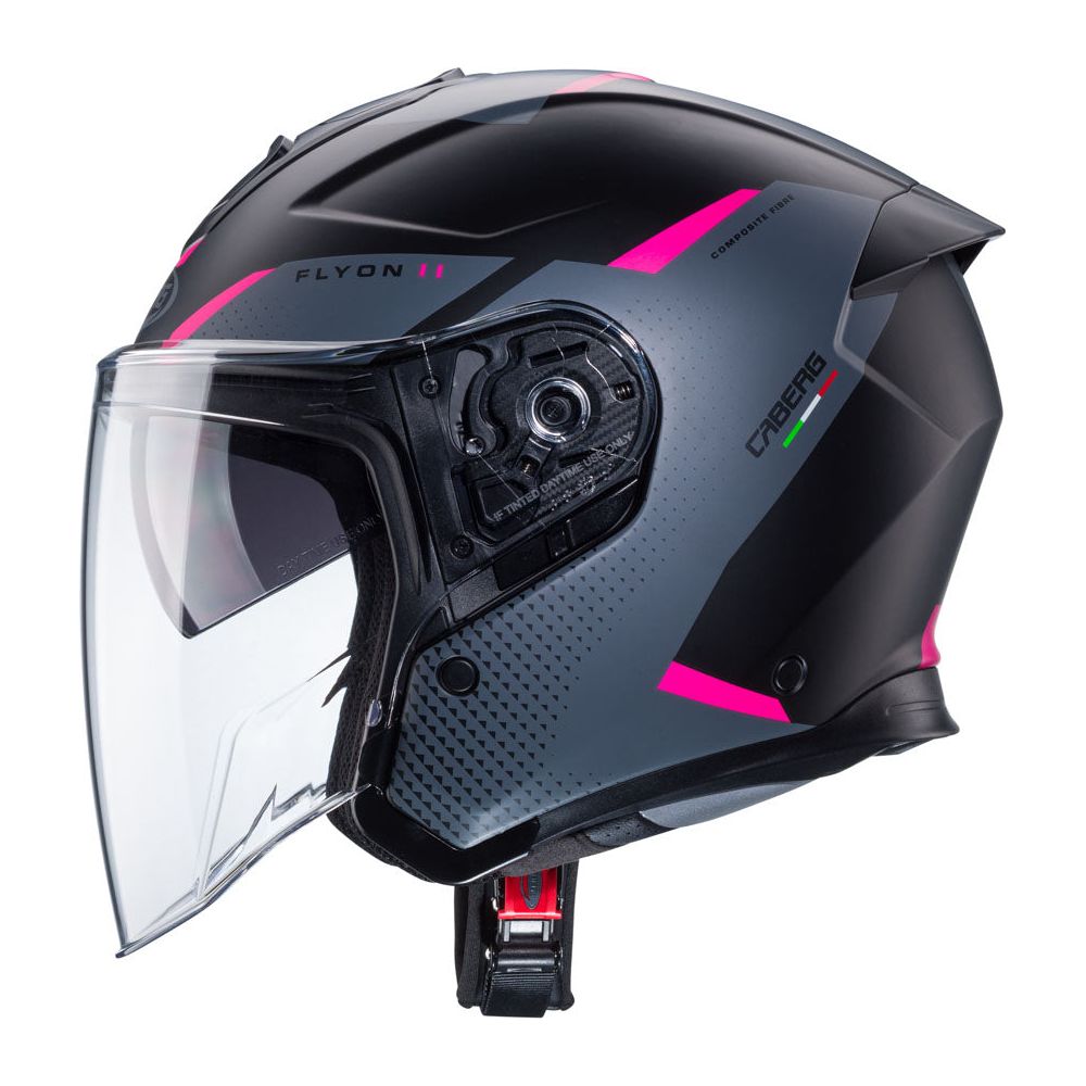 Caberg Flyon 2 Boss Matt Black / Grey / Fuchsia