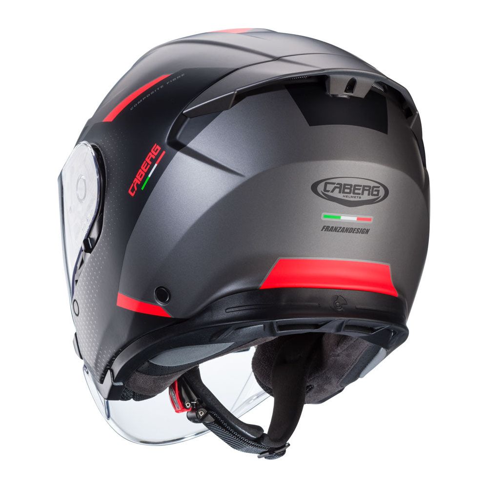 Caberg Flyon 2 Boss Matt Grey / Red / Black