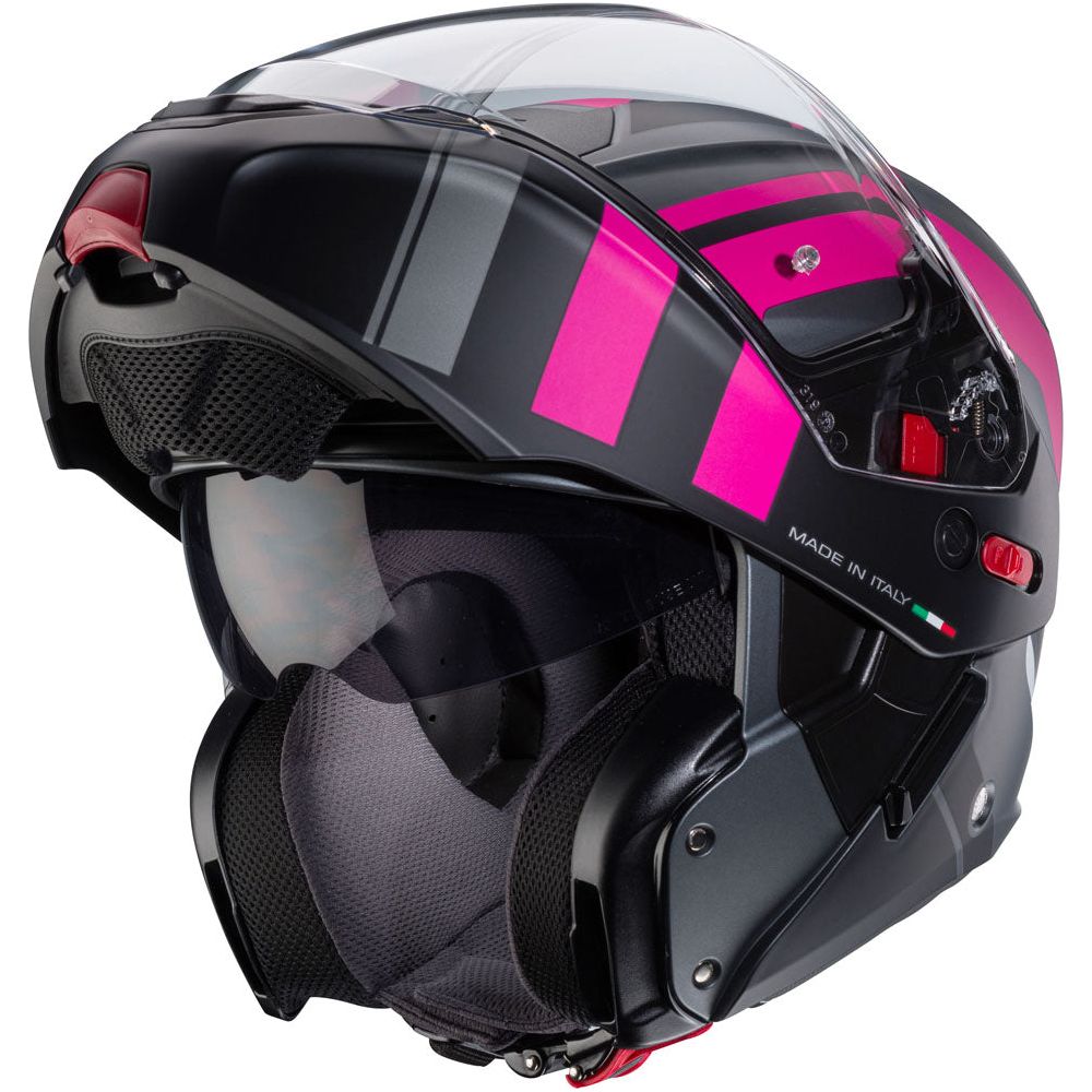 Caberg Horus X Road Matt Gun / Fuchsia / Black