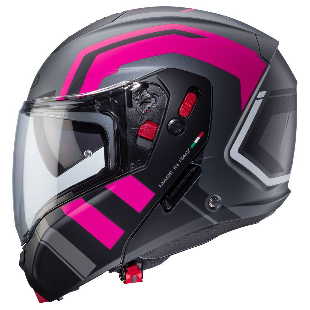 Caberg Horus X Road Matt Gun / Fuchsia / Black