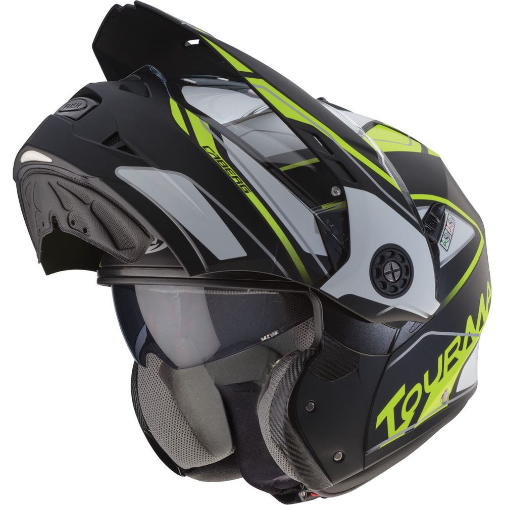 Caberg Tourmax Marathon Matt Black / White / Fluo Yellow