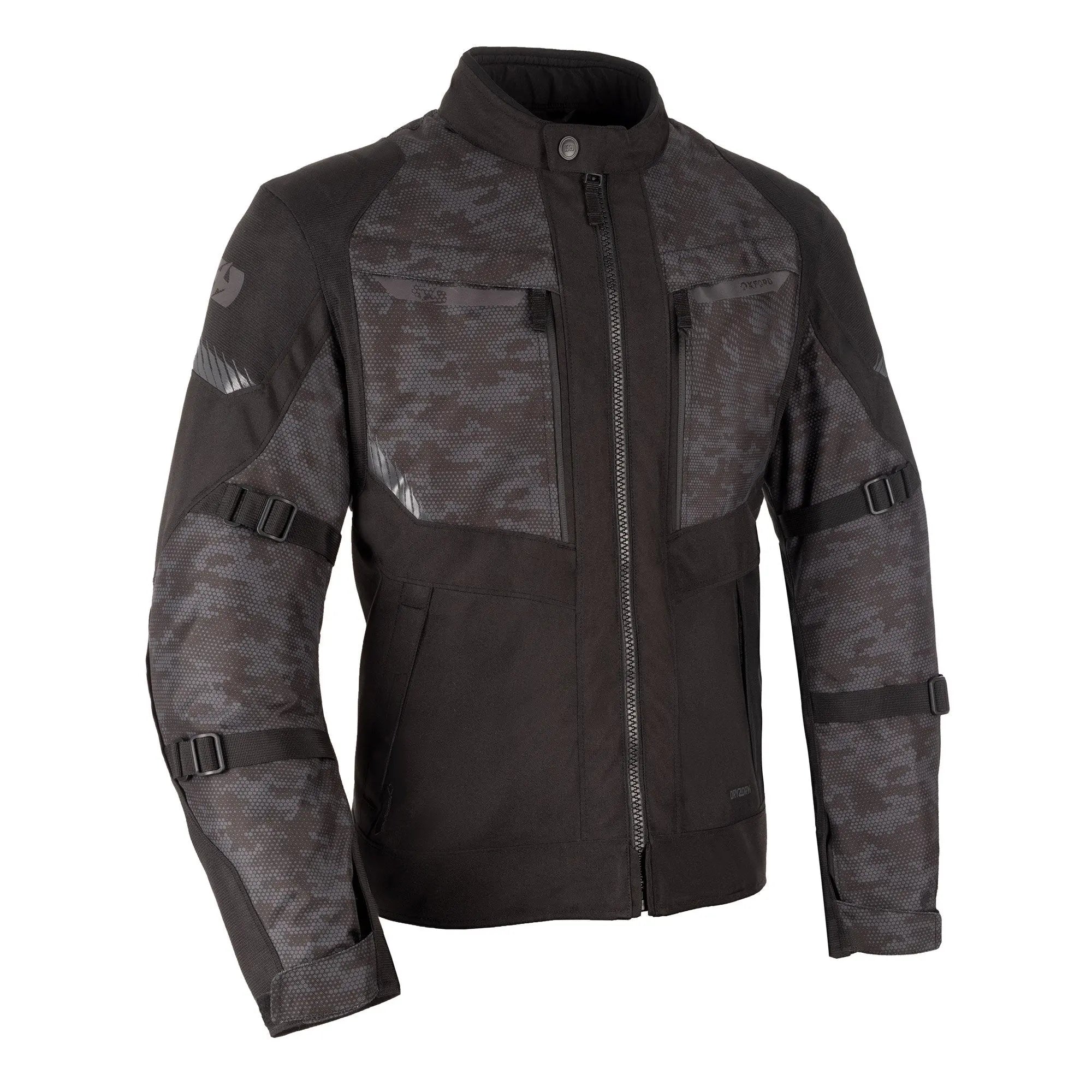Oxford Toronto 1.0 D2D Textile Jacket Black / Camo - FREE UK Shipping, FREE 365 Day Returns | Moto Central