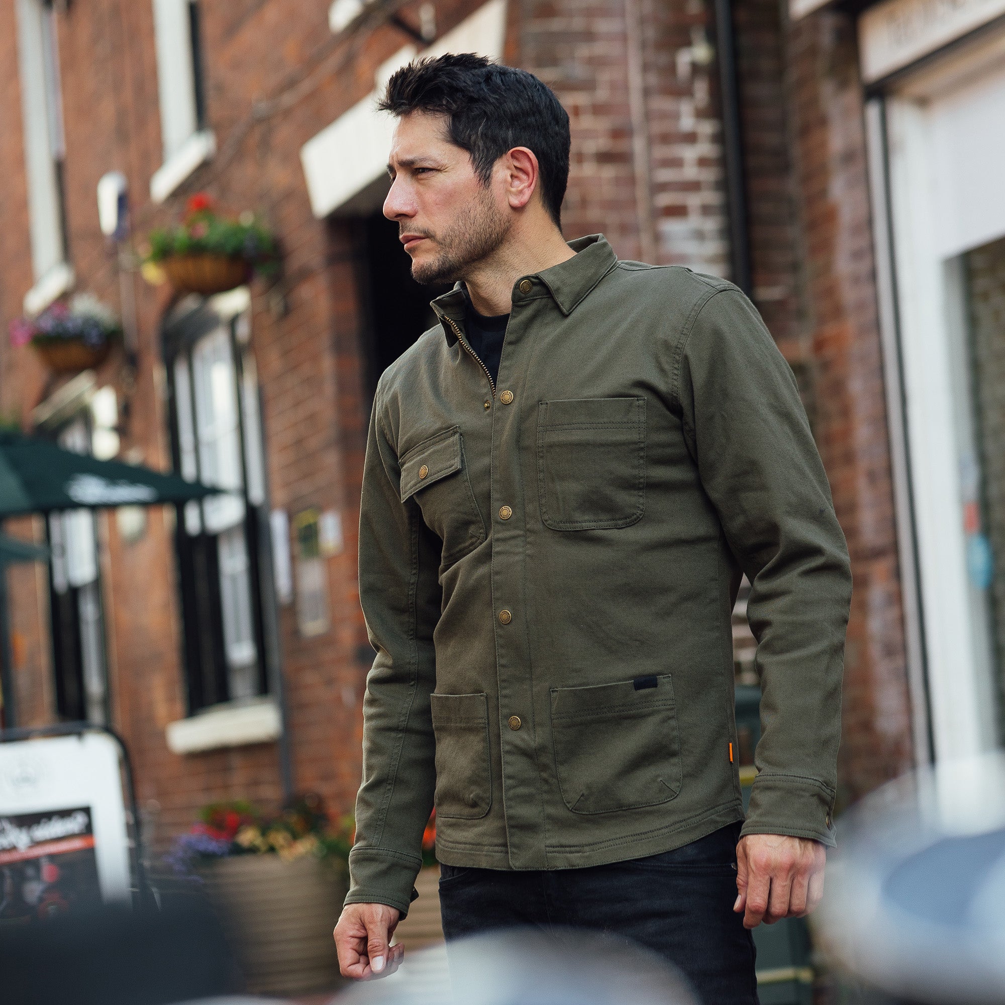 Merlin Carter D3O Ghost Single Layer Shirt Green FREE UK Delivery, FREE 365 Day Returns | Moto Central