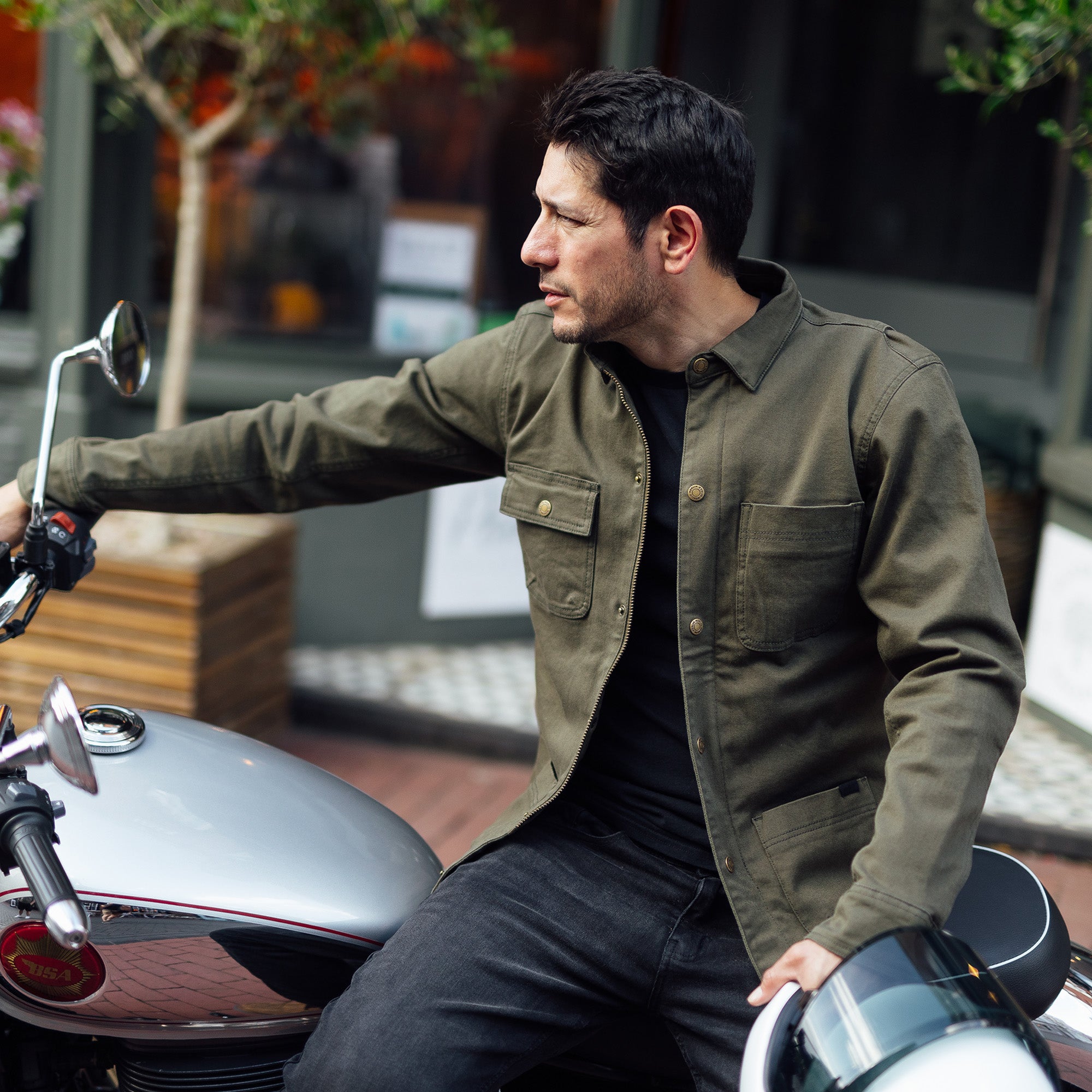 Merlin Carter D3O Ghost Single Layer Shirt Green FREE UK Delivery, FREE 365 Day Returns | Moto Central