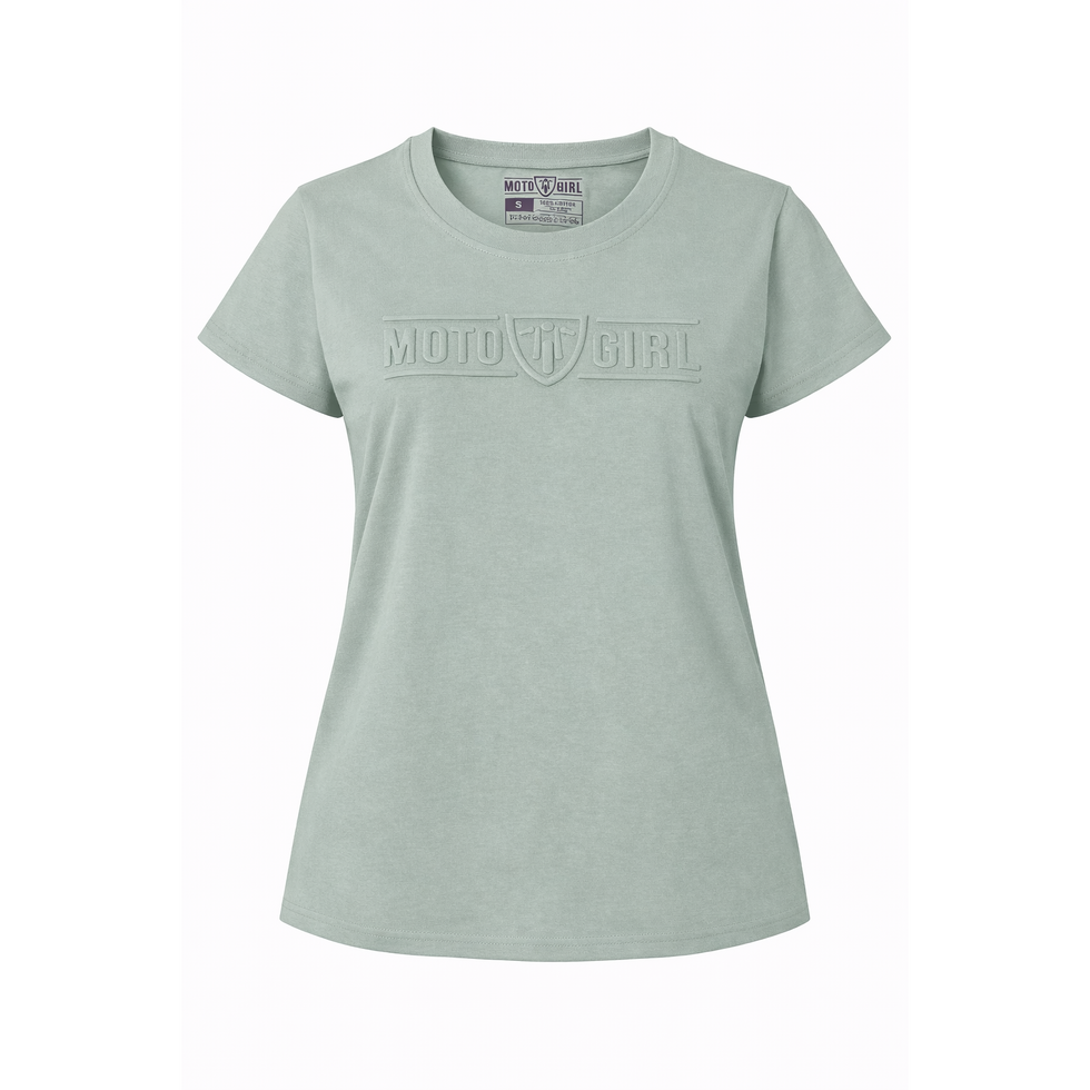 MotoGirl 3D Ladies T-Shirt Pastel Green FREE UK Delivery, FREE 365 Day Returns | Moto Central