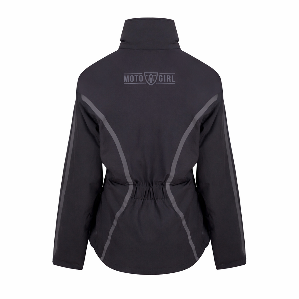 MotoGirl Aqua Shield Waterproof Jacket Black FREE UK Delivery, FREE 365 Day Returns | Moto Central