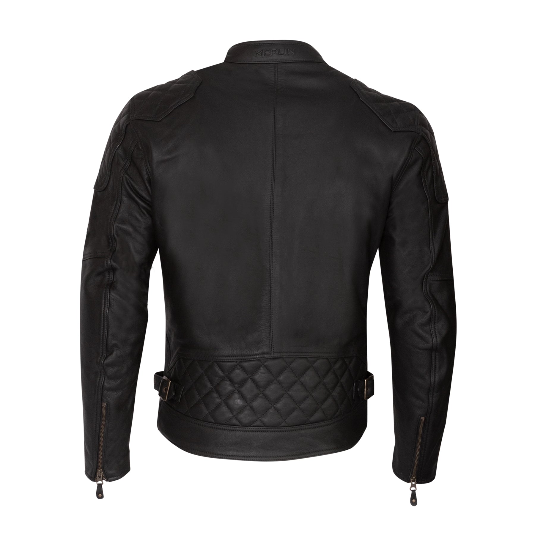 Merlin Chester Café D3O Leather Jacket Black FREE UK Delivery, FREE 365 Day Returns | Moto Central