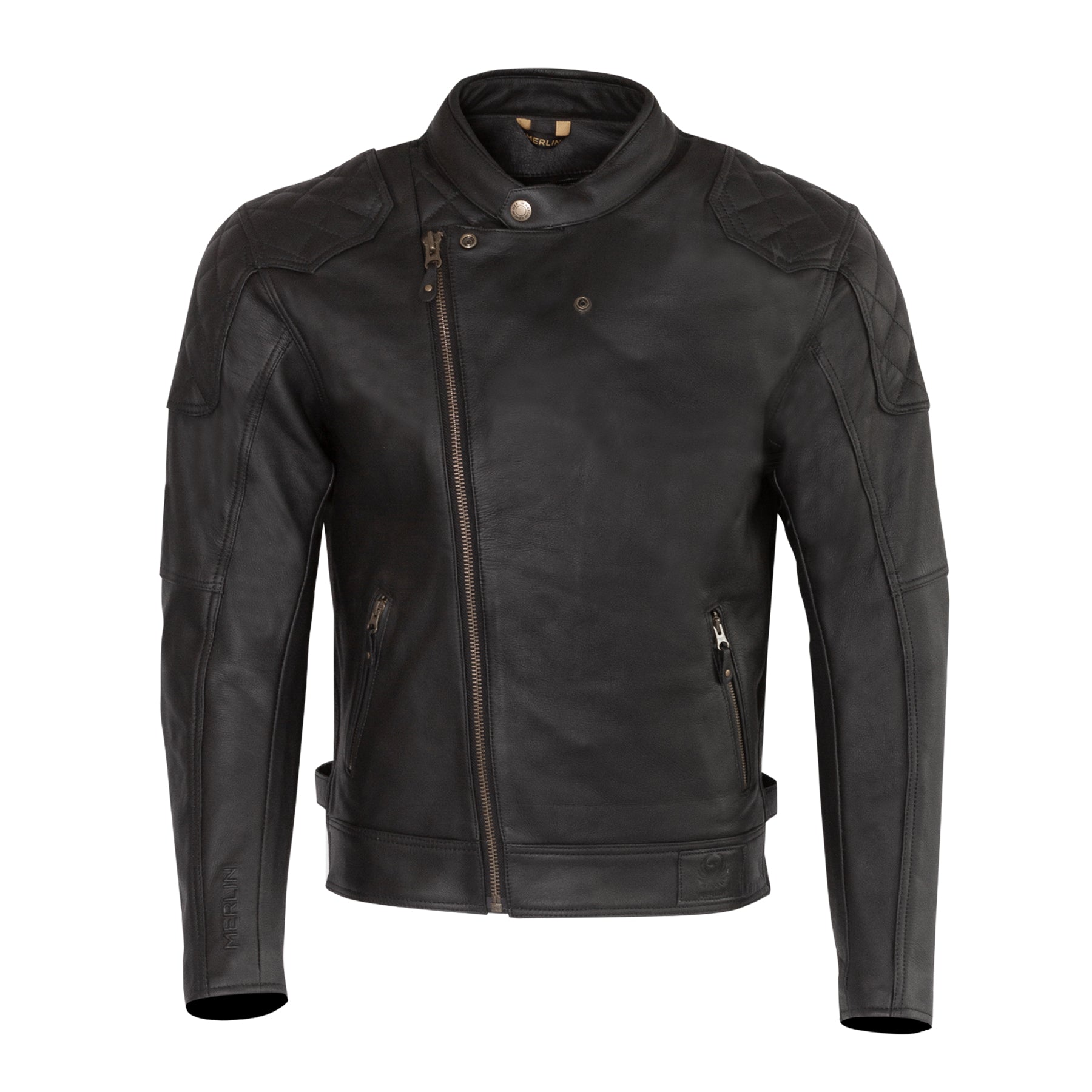 Merlin Chester Café D3O Leather Jacket Black FREE UK Delivery, FREE 365 Day Returns | Moto Central
