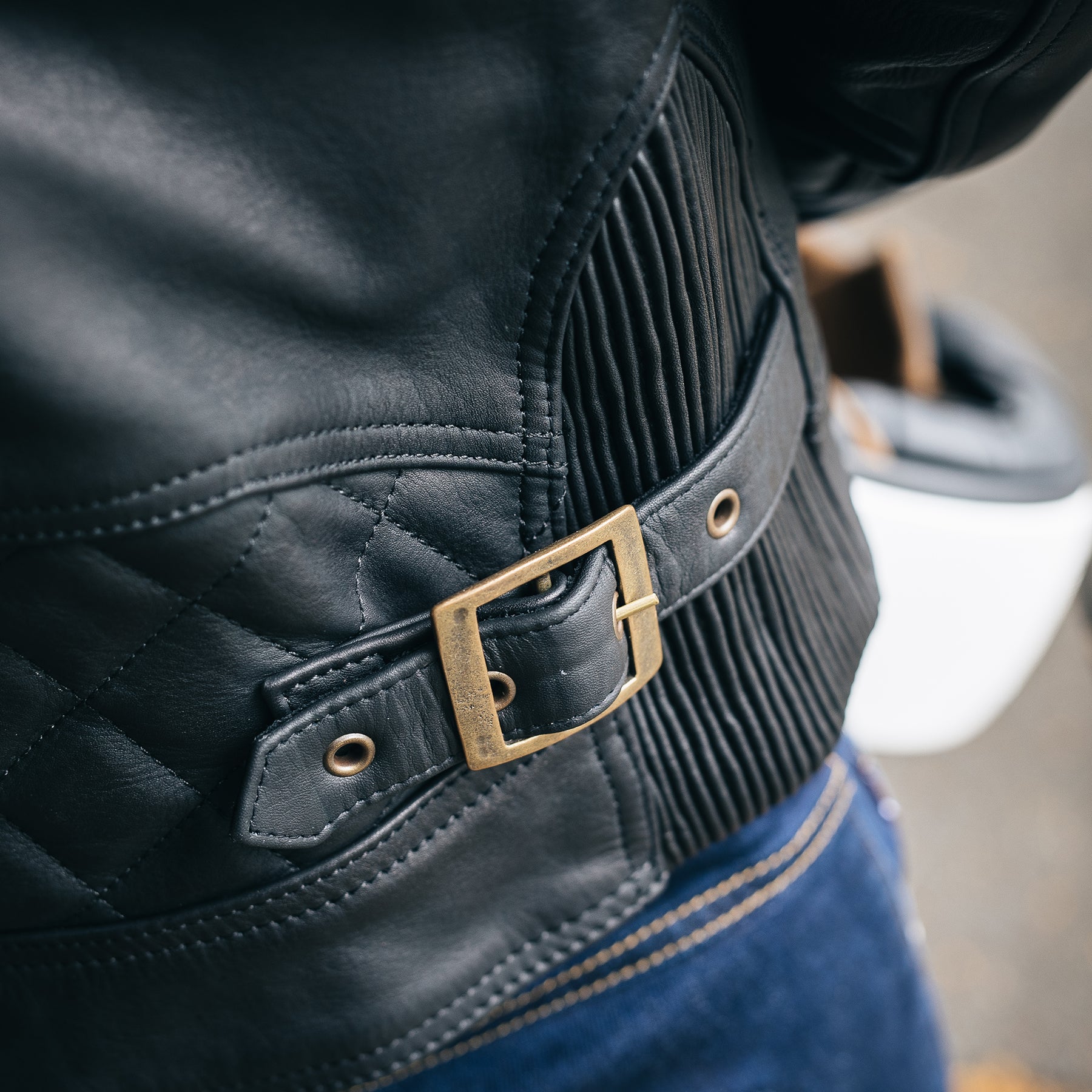 Merlin Chester Café D3O Leather Jacket Black FREE UK Delivery, FREE 365 Day Returns | Moto Central