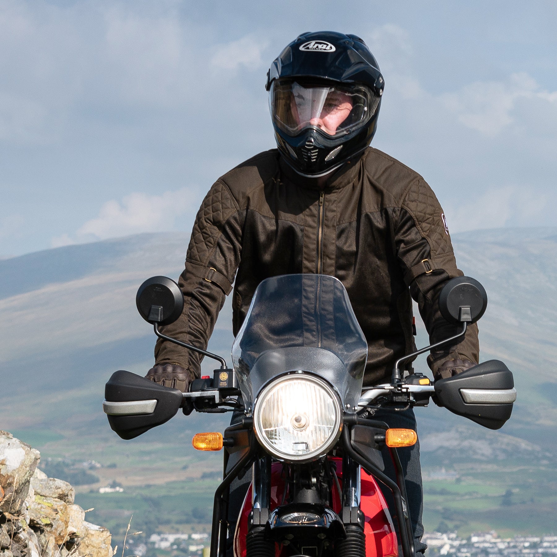 Merlin Chigwell Lite Cotec Jacket Olive FREE UK Delivery, FREE 365 Day Returns | Moto Central