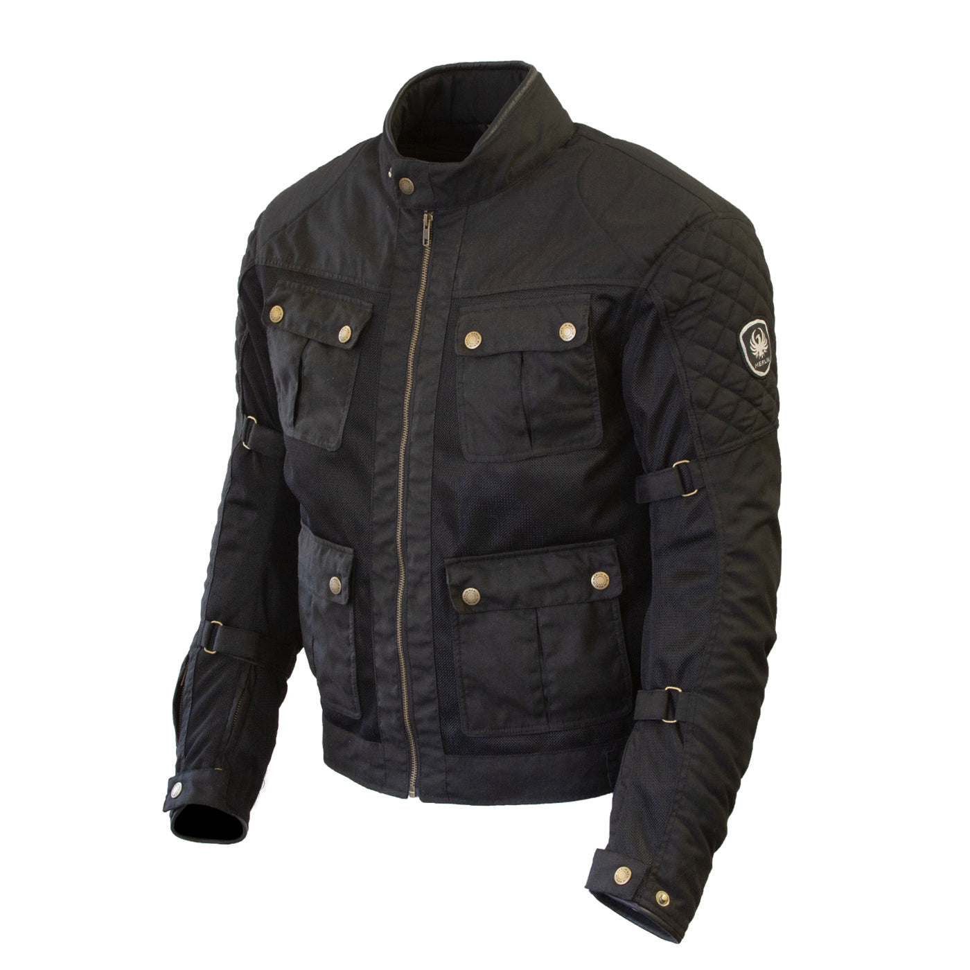 Merlin Chigwell Utility Cotec Jacket Black FREE UK Delivery, FREE 365 Day Returns | Moto Central
