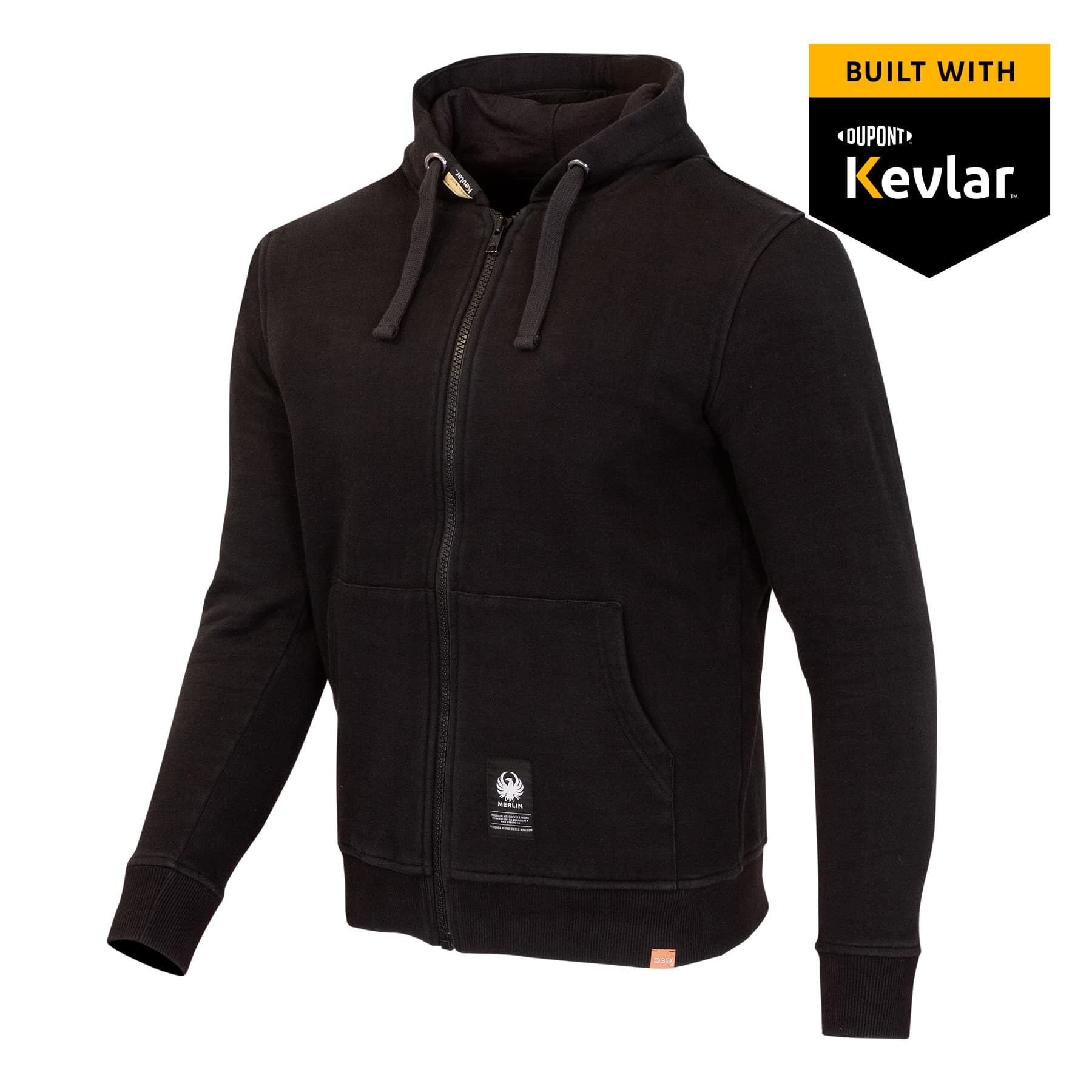 Merlin Cody D3O Single Layer Riding Hoody Black FREE UK Delivery, FREE 365 Day Returns | Moto Central