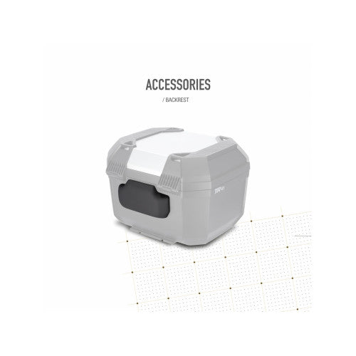 SHAD TR41 Top Box Aluminium coloured lid accessory graphic