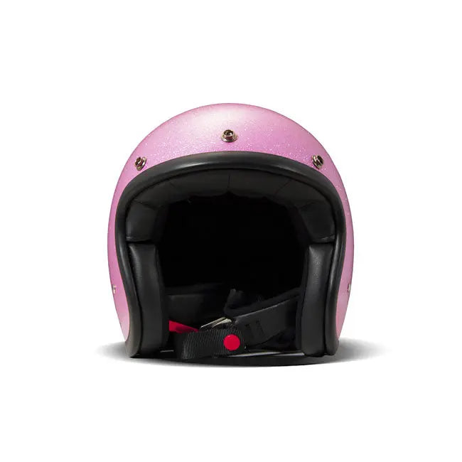 DMD Retro Open Face Helmet Glitter Pink - FREE UK Shipping, FREE 365 Day Returns | Moto Central