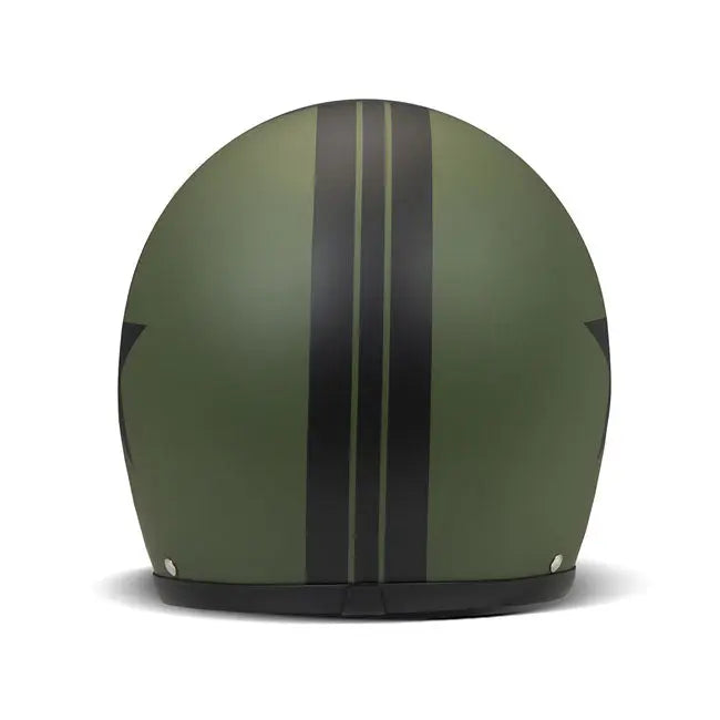 DMD Retro Open Face Helmet Star Green - FREE UK Shipping, FREE 365 Day Returns | Moto Central