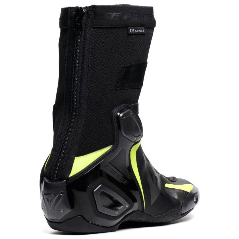 Dainese Axial 2 Boots Black / Fluo Yellow - inner side view