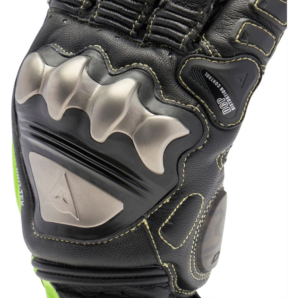Dainese Full Metal 7 Leather Gloves Black / Fluo Yellow