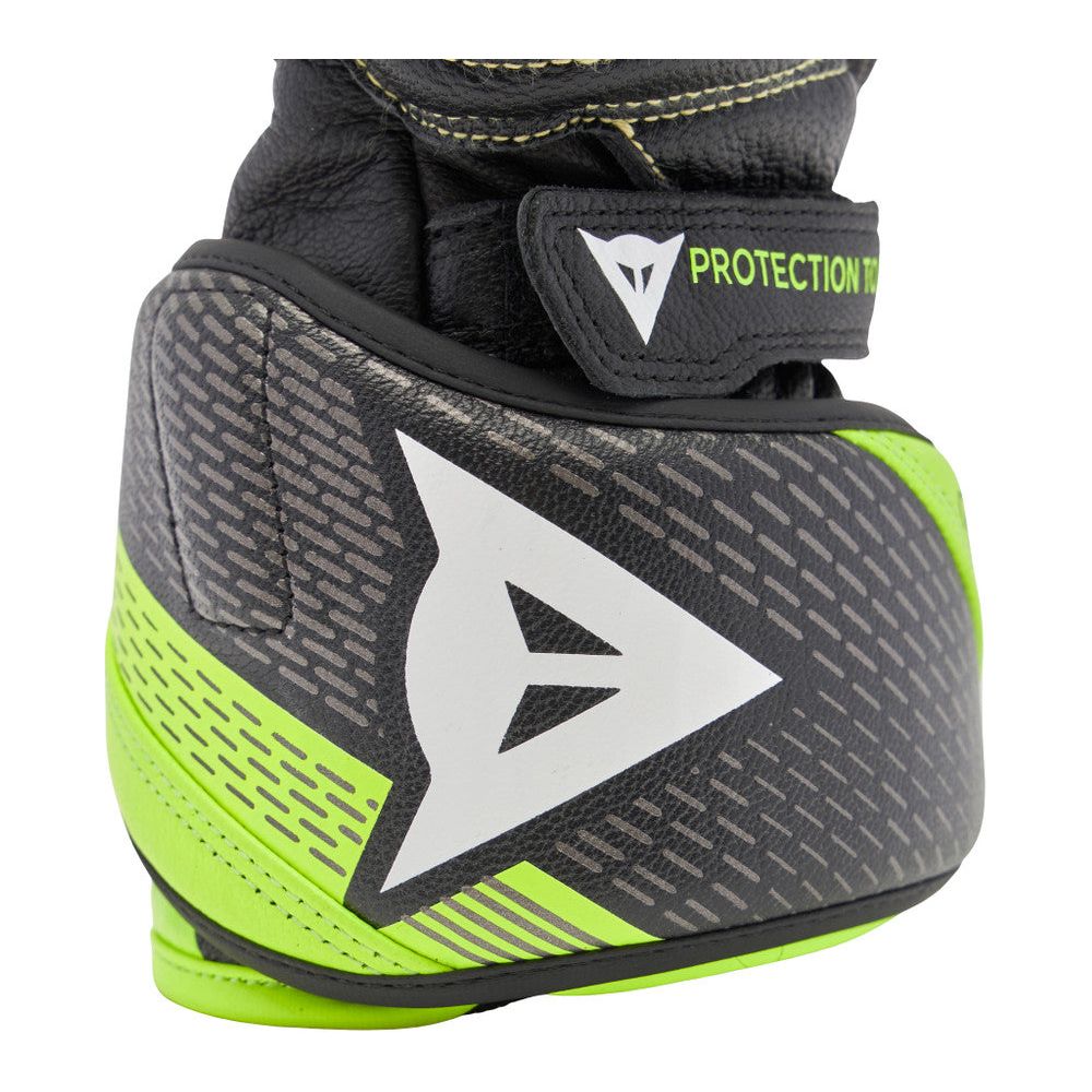 Dainese Full Metal 7 Leather Gloves Black / Fluo Yellow