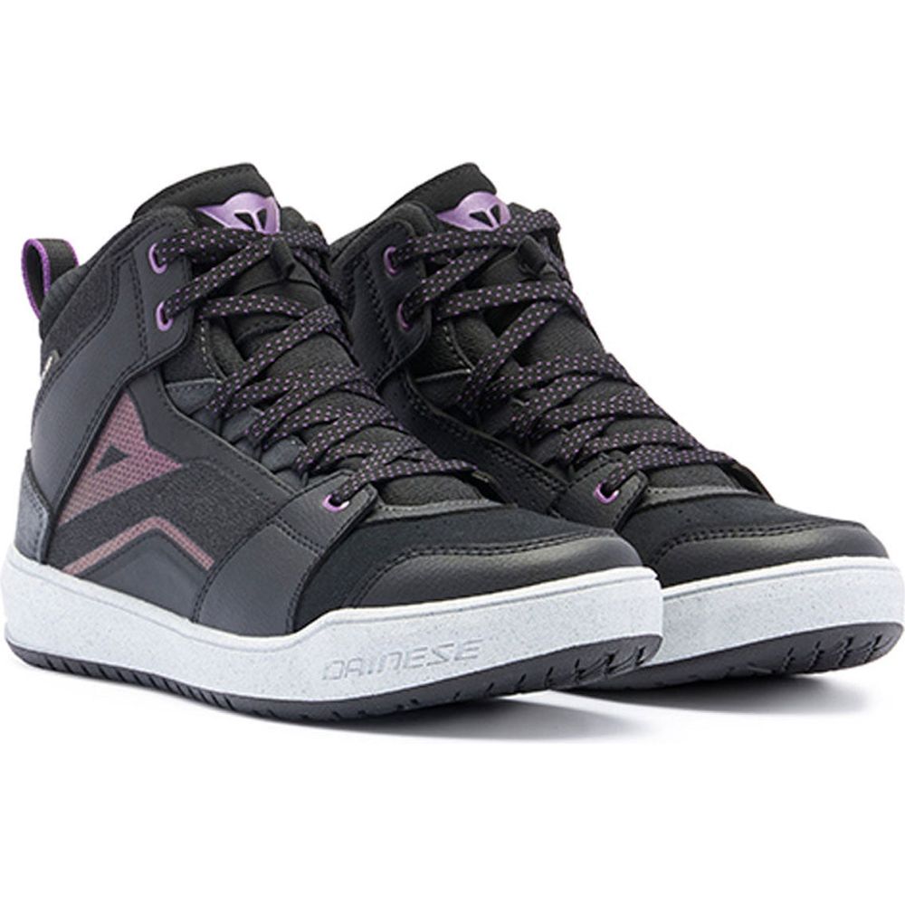 Dainese Suburb D-WP Ladies Shoes Black / White / Metal Purple