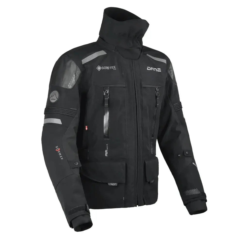 Dane Bornholm Gore-Tex Pro Jacket Black - FREE UK Shipping, FREE 365 Day Returns | Moto Central