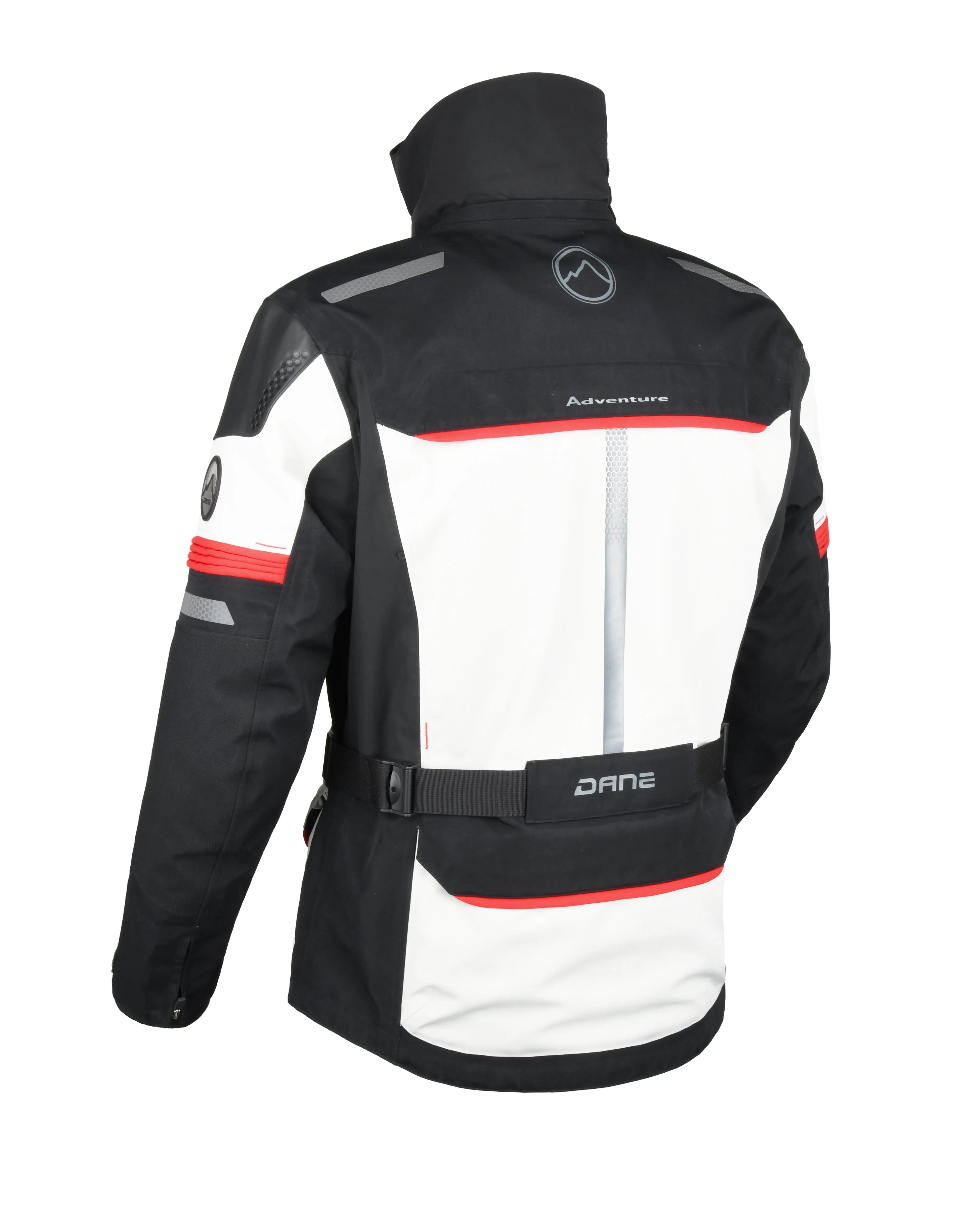 Dane Bornholm Gore-Tex Pro Jacket Grey / Red - FREE UK Shipping, FREE 365 Day Returns | Moto Central