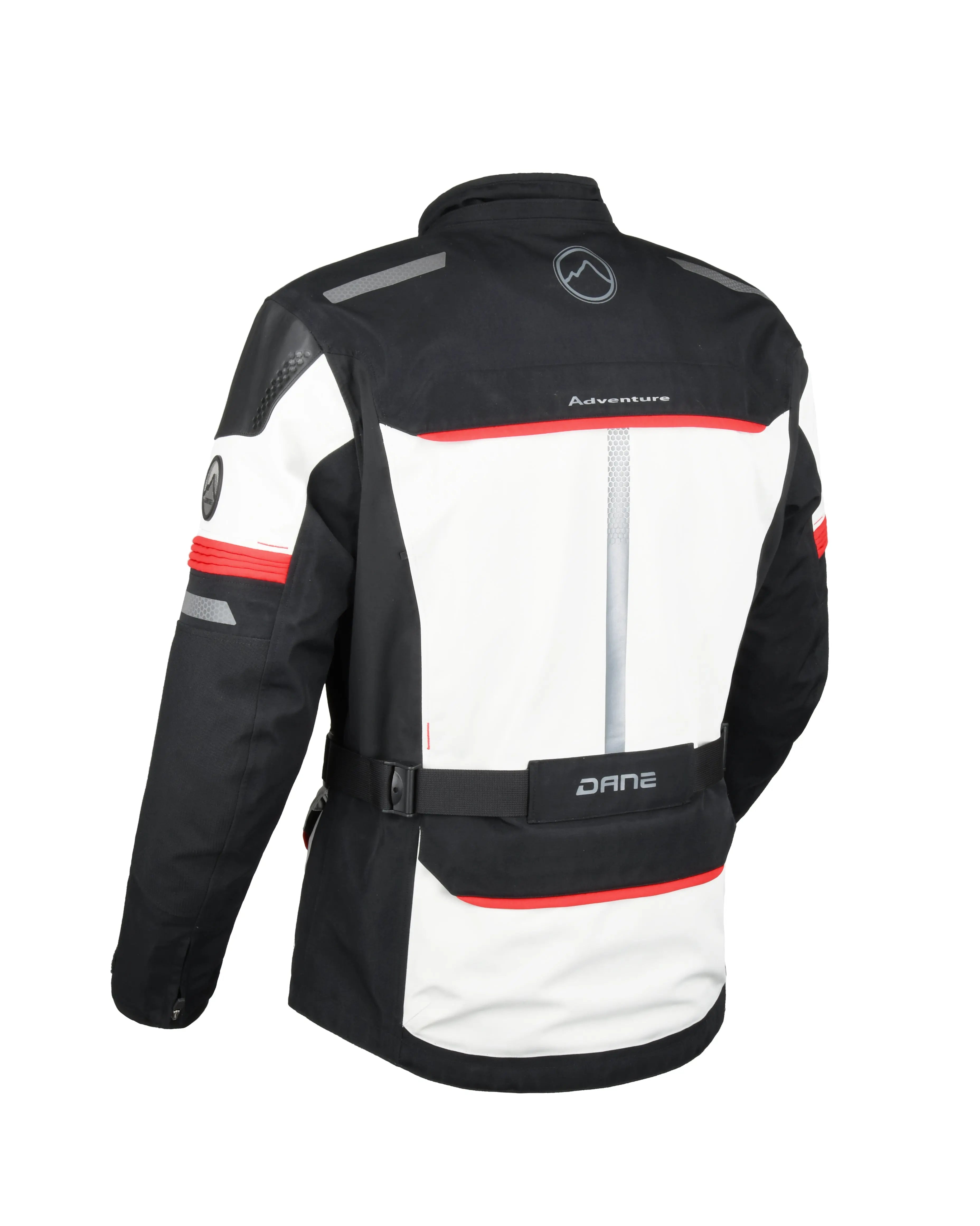 Dane Bornholm Gore-Tex Pro Jacket Grey / Red - FREE UK Shipping, FREE 365 Day Returns | Moto Central
