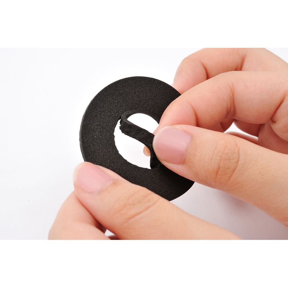 Daytona Grip Spacer Neoprene Black - 2 Pieces