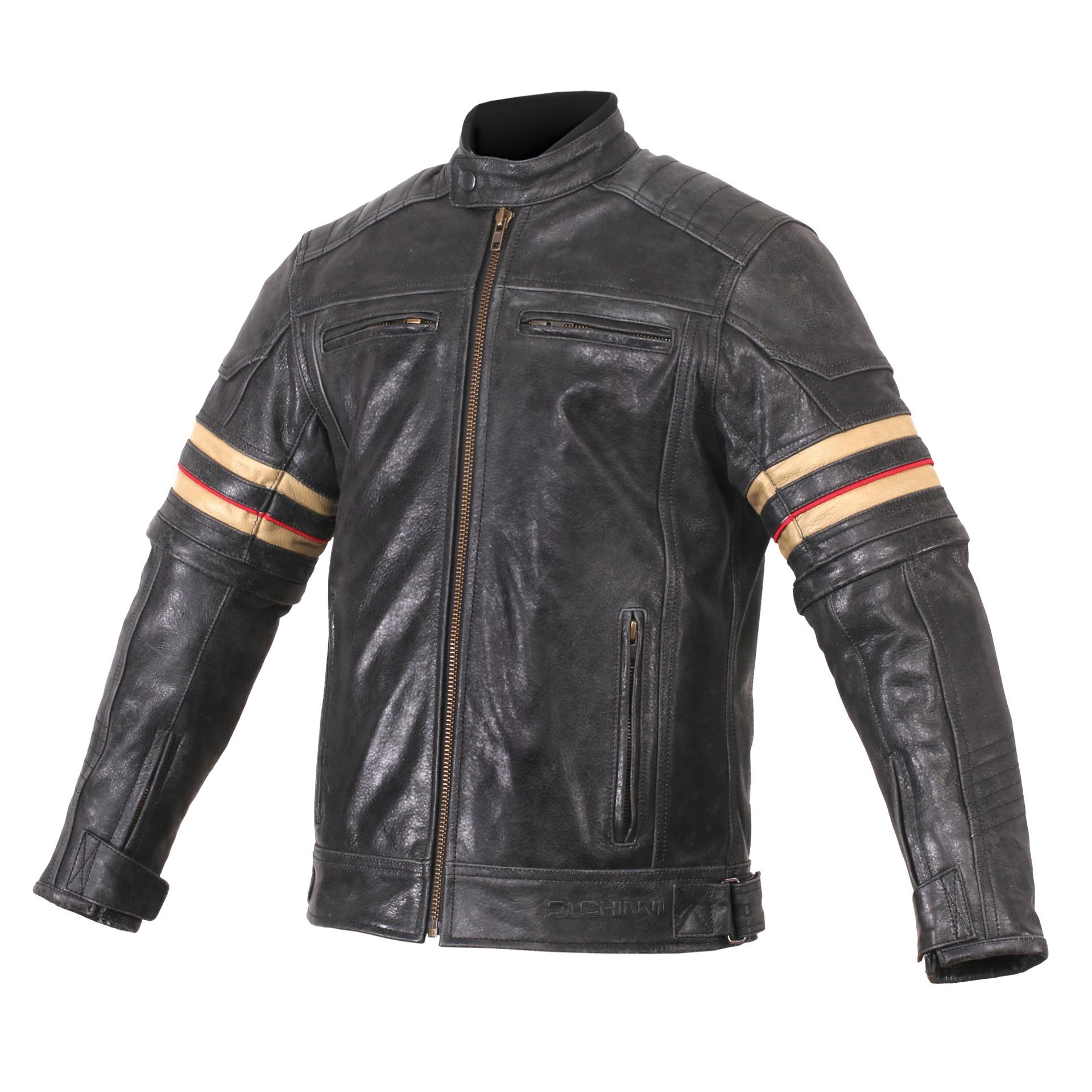 Duchinni Detroit Youth Leather Jacket Black FREE UK Delivery, FREE 365 Day Returns | Moto Central
