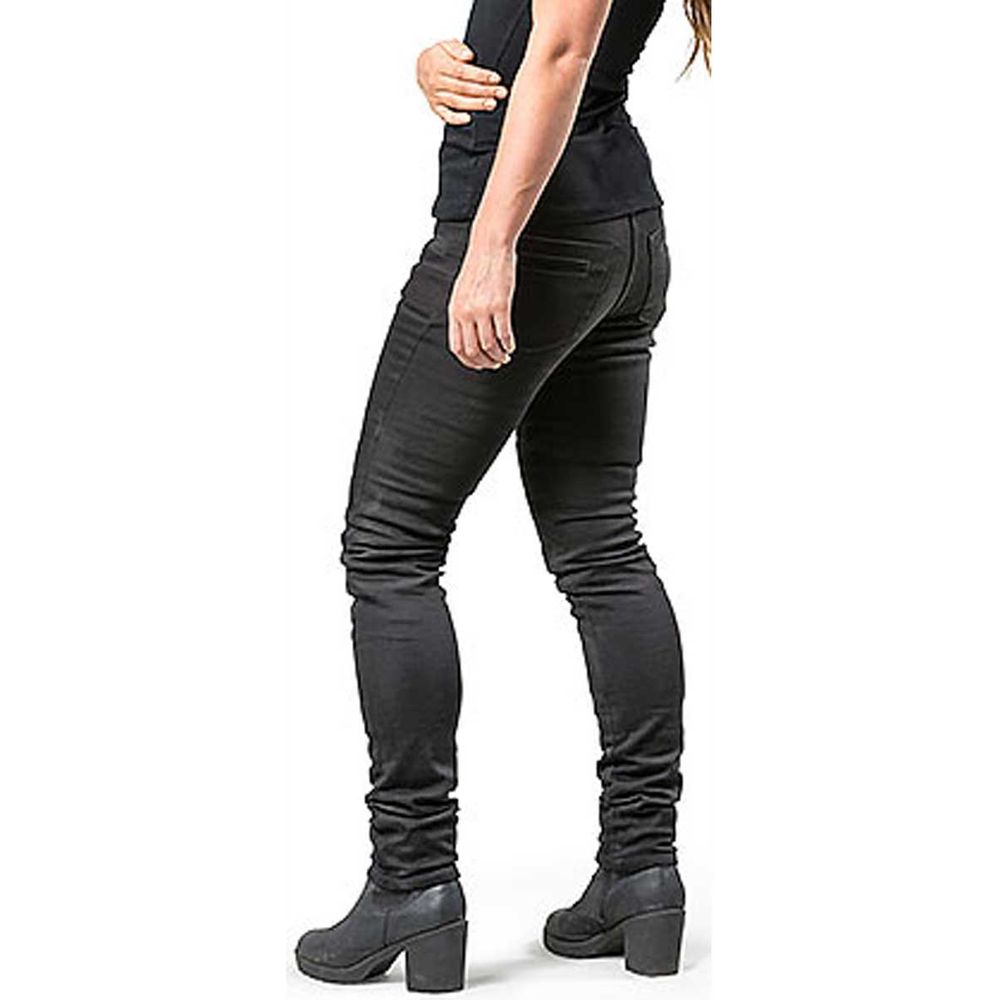 Draggin Twista Ladies Riding Denim Jeans Black