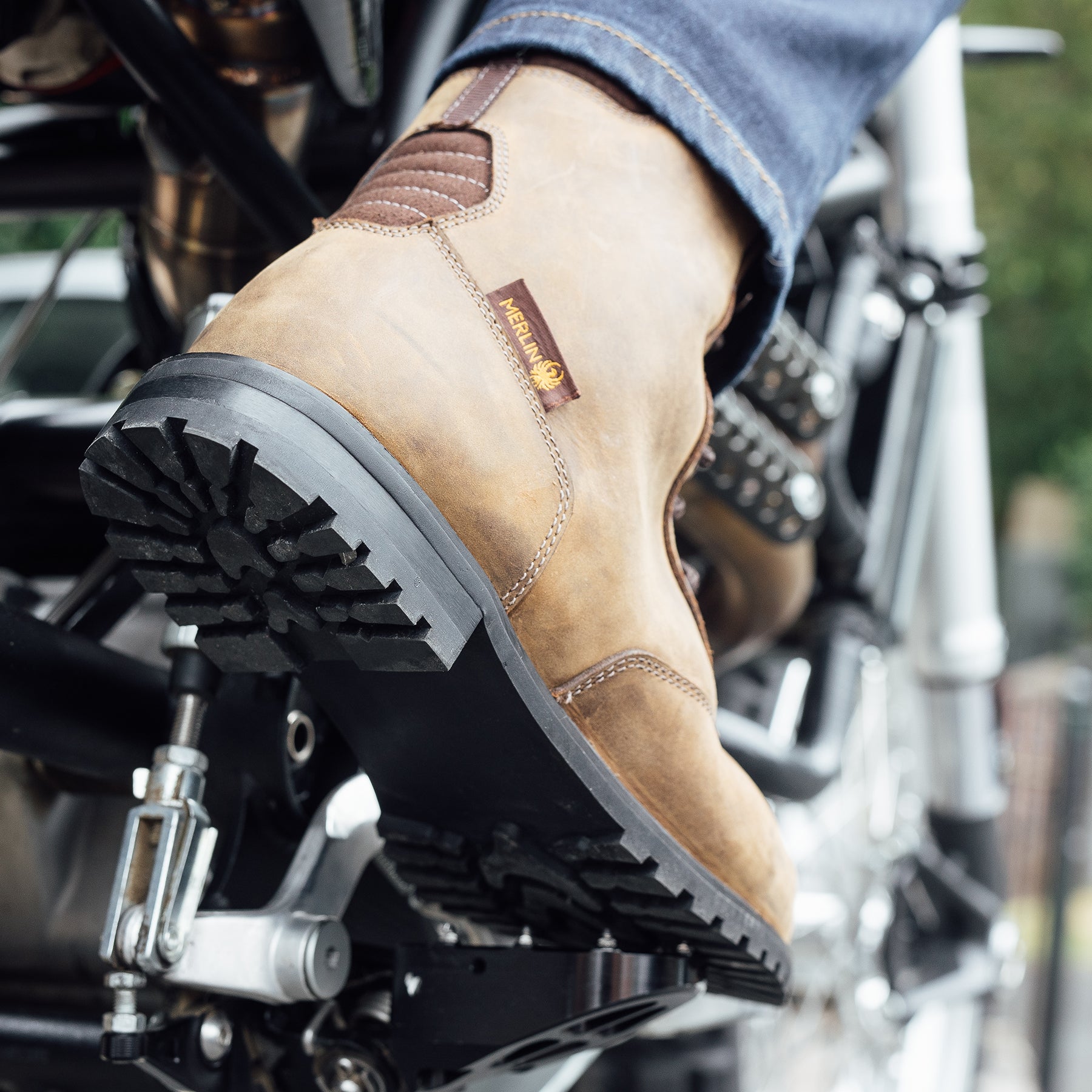 Merlin G24 Drax 2 D3O Boots Brown FREE UK Delivery, FREE 365 Day Returns | Moto Central