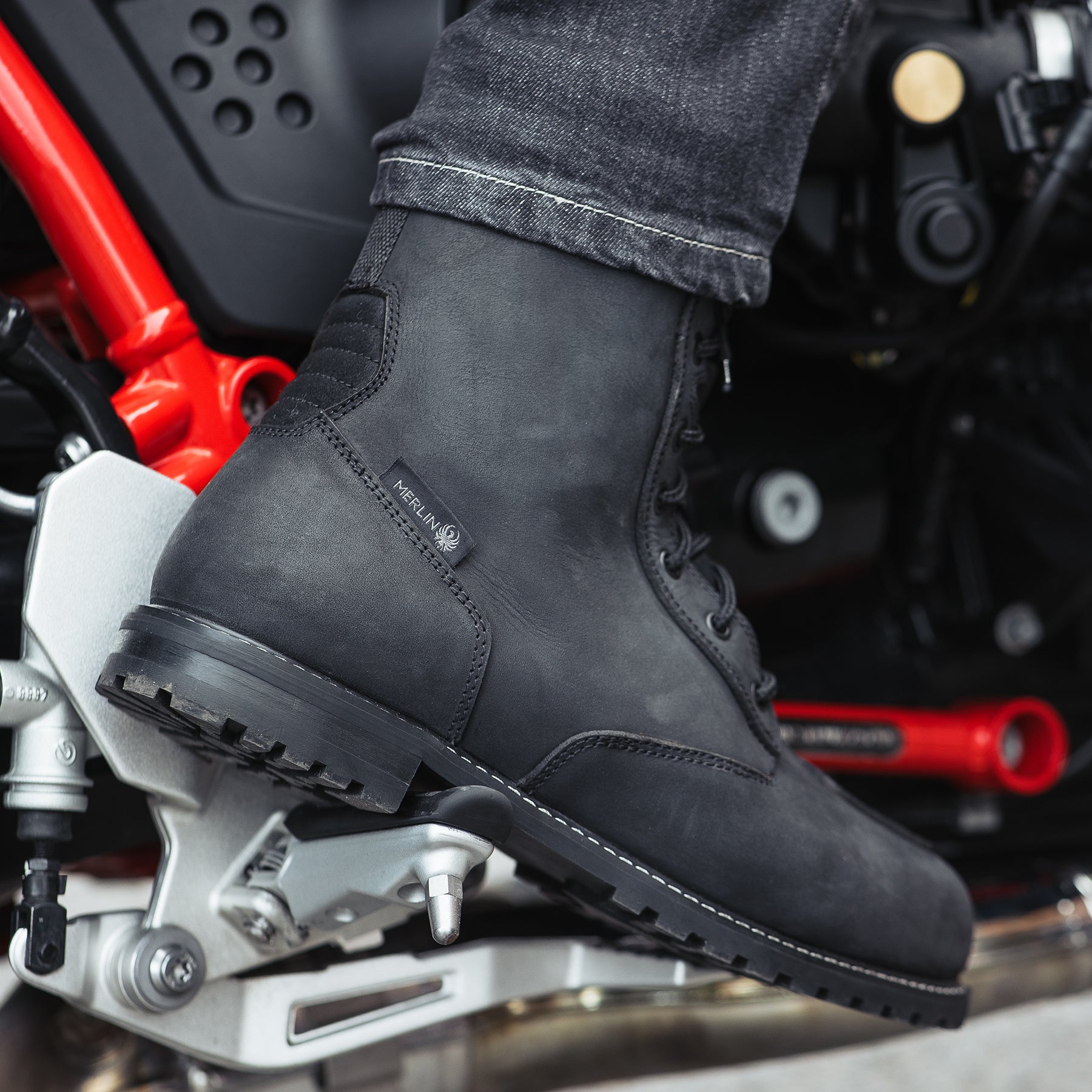 Merlin G24 Drax 2 D3O Boots Black FREE UK Delivery, FREE 365 Day Returns | Moto Central