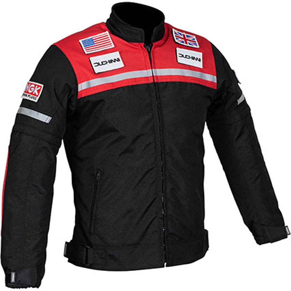 Duchinni Grid Kids Textile Jacket Black / Red