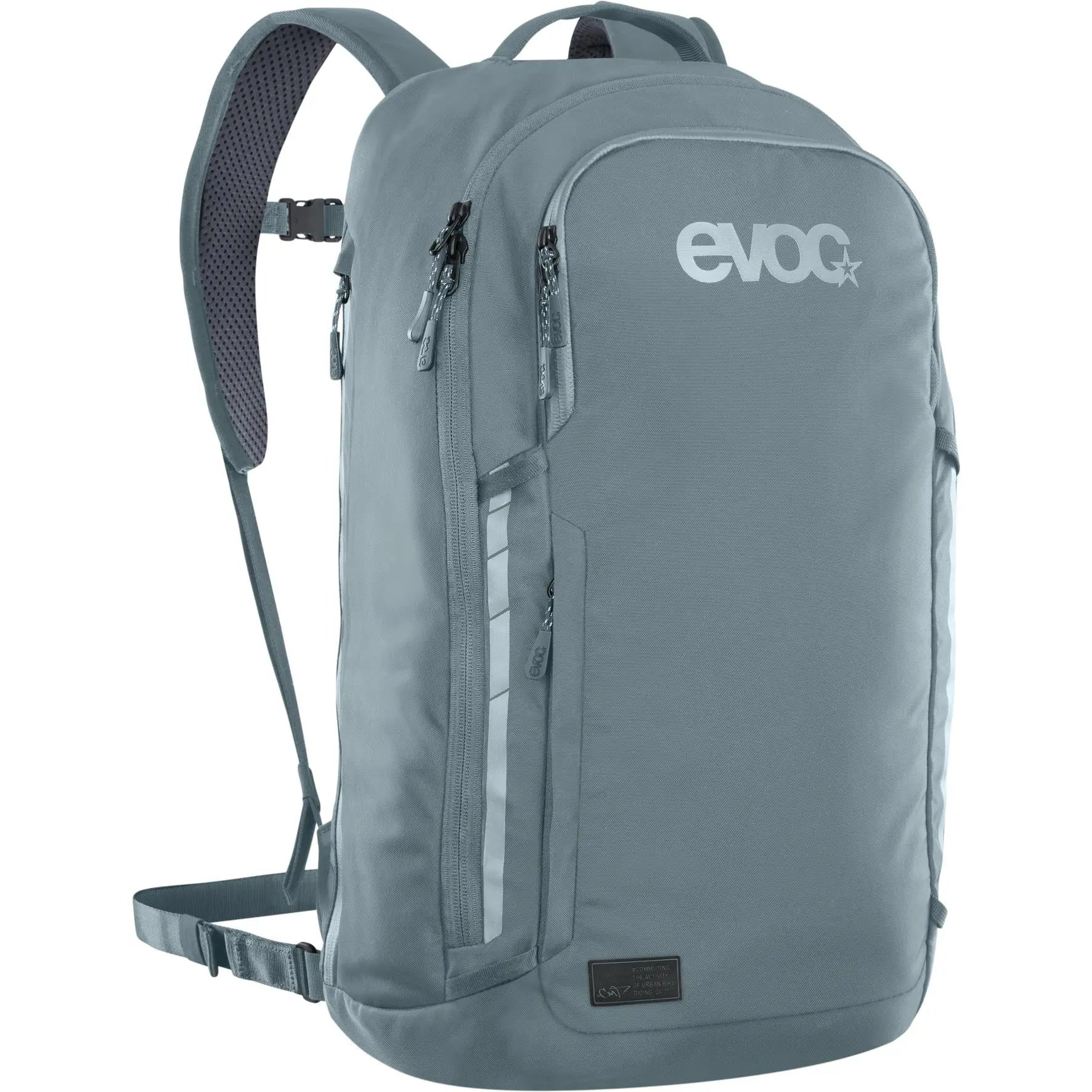 Evoc Commute Backpack Steel - FREE UK Shipping, FREE 365 Day Returns | Moto Central