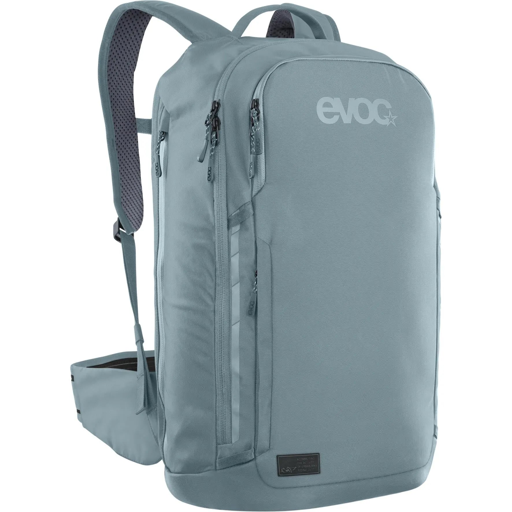 Evoc Commute Pro Backpack Steel - FREE UK Shipping, FREE 365 Day Returns | Moto Central