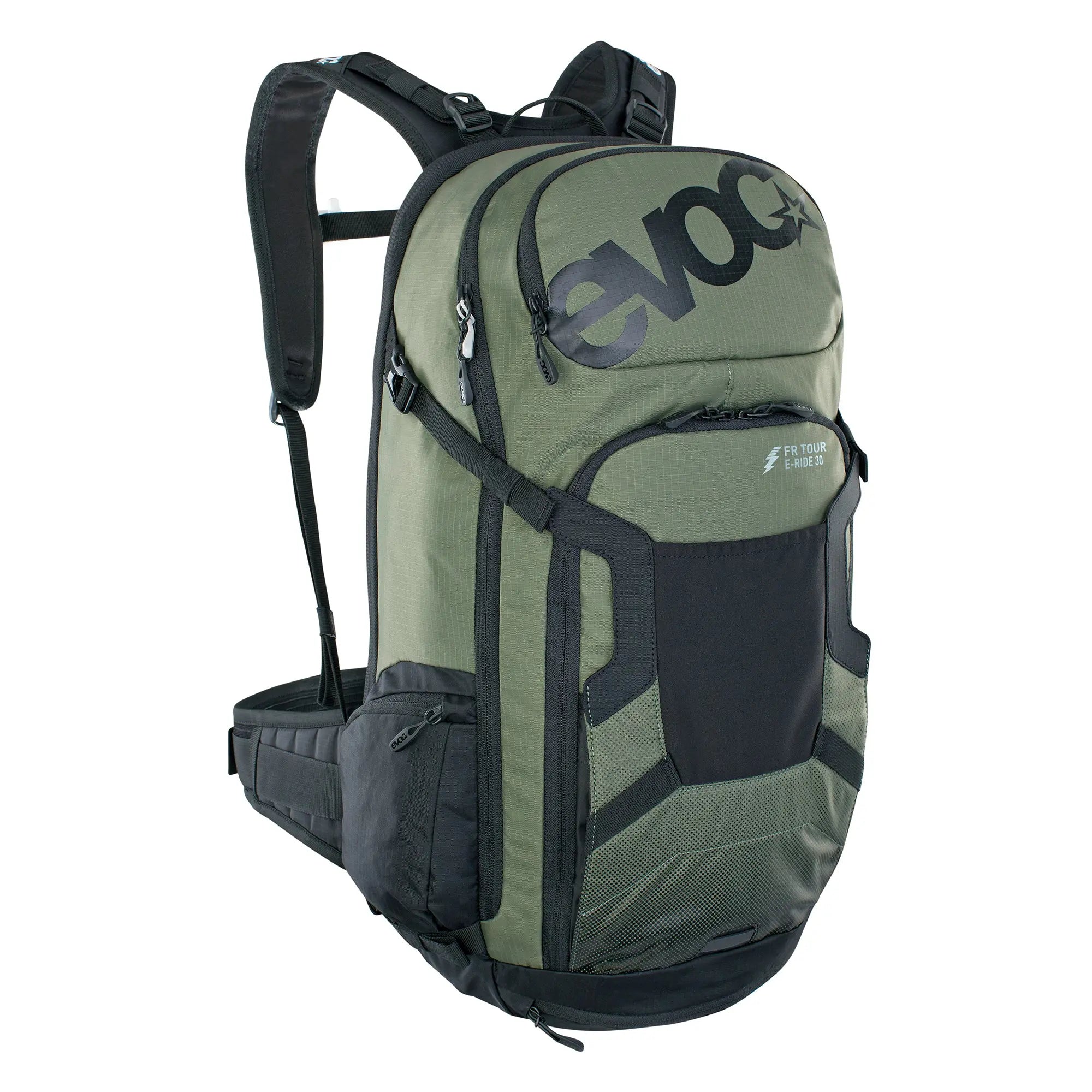 Evoc FR Tour E-Ride Protector Backpack Dark Olive / Black - FREE UK Shipping, FREE 365 Day Returns | Moto Central