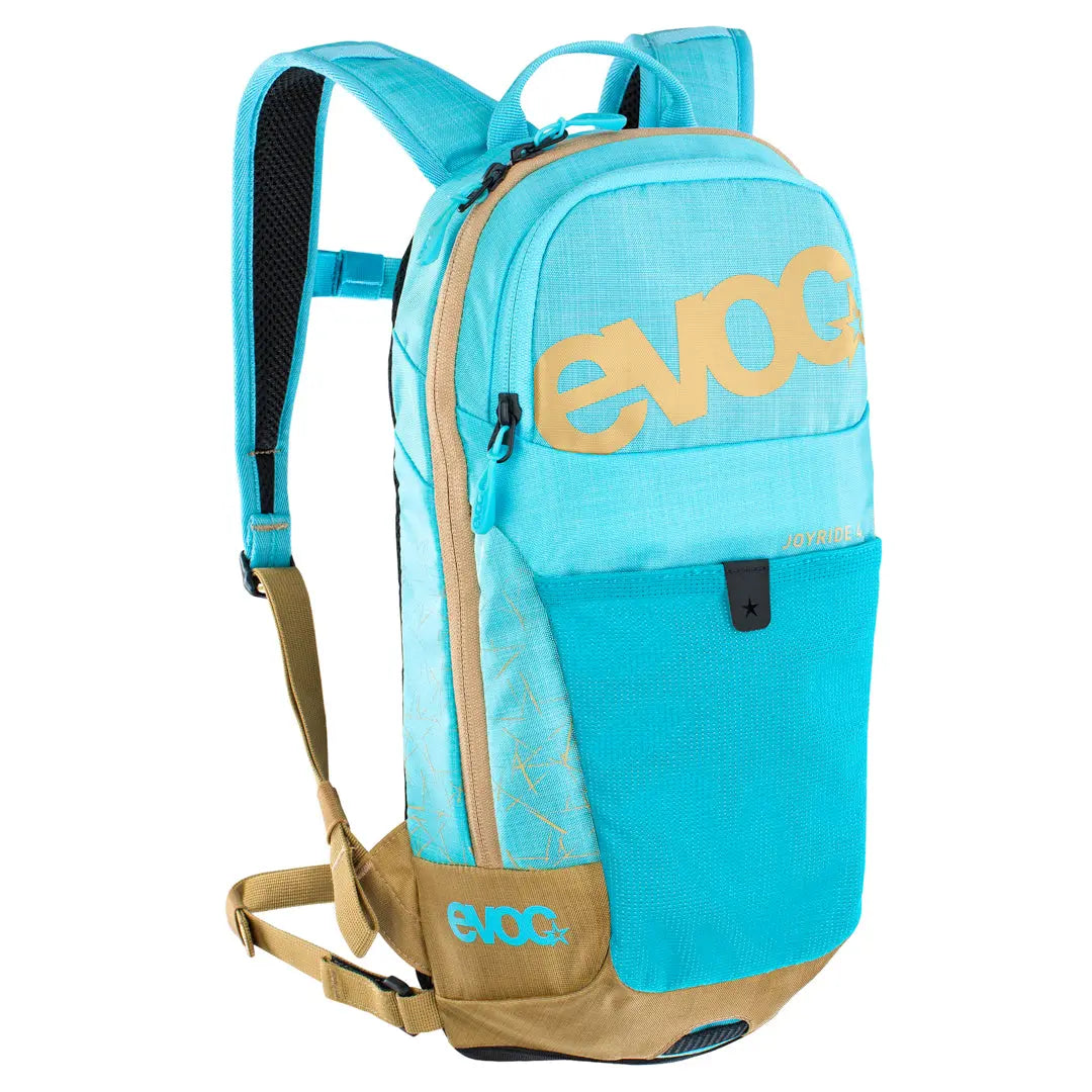 Evoc Joyride Kids Backpack Neon Blue / Gold - FREE UK Shipping, FREE 365 Day Returns | Moto Central