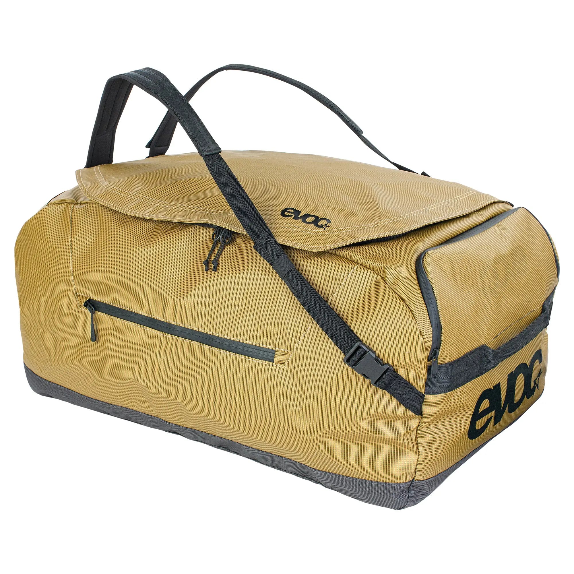 Evoc Duffle Bag Curry / Black - FREE UK Shipping, FREE 365 Day Returns | Moto Central