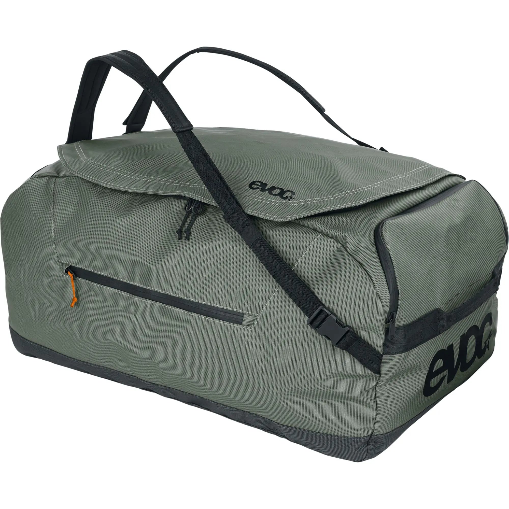 Evoc Duffle Bag Dark Olive / Black - FREE UK Shipping, FREE 365 Day Returns | Moto Central