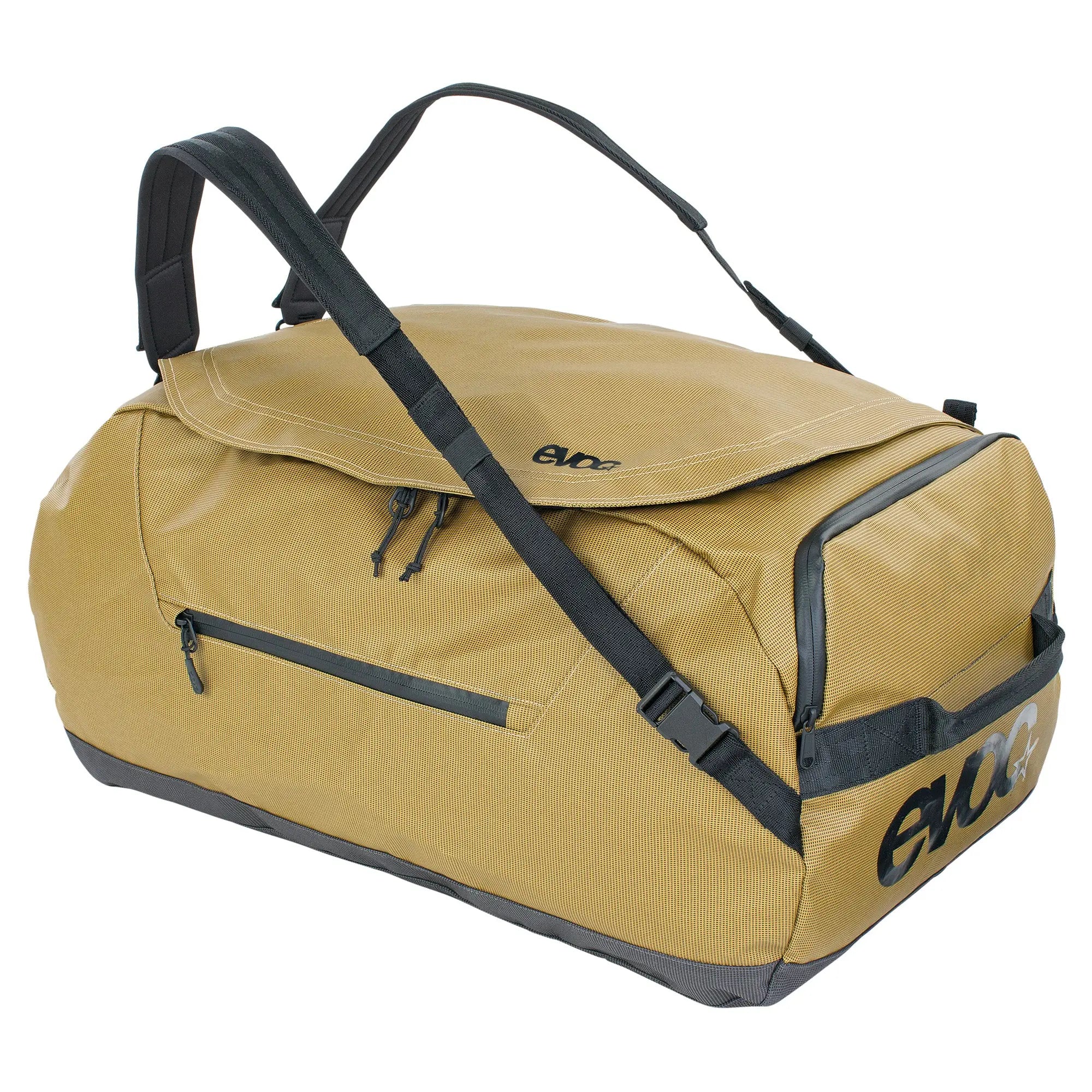 Evoc Duffle Bag Curry / Black - FREE UK Shipping, FREE 365 Day Returns | Moto Central