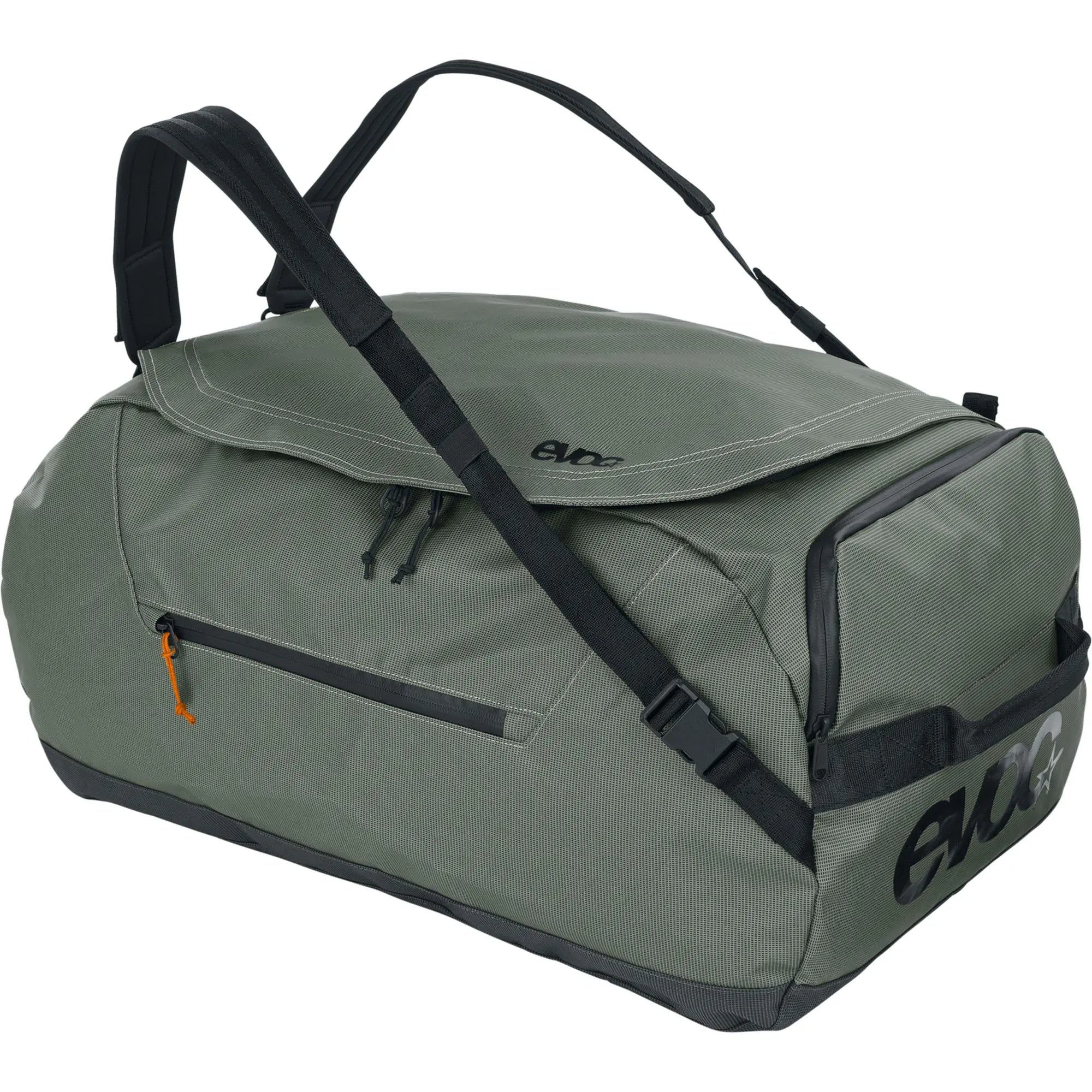 Evoc Duffle Bag Dark Olive / Black - FREE UK Shipping, FREE 365 Day Returns | Moto Central