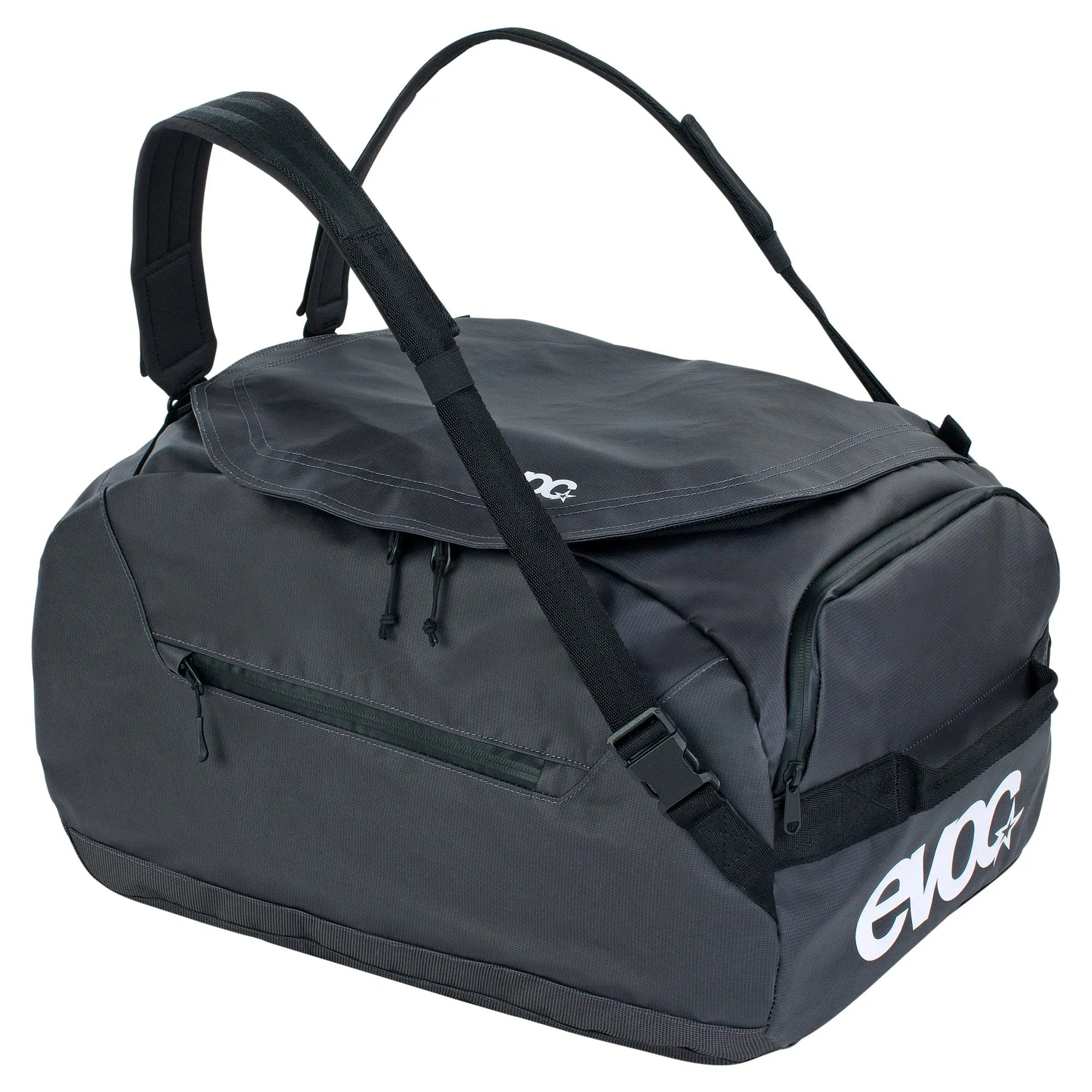 Evoc Duffle Bag Carbon Grey / Black - FREE UK Shipping, FREE 365 Day Returns | Moto Central