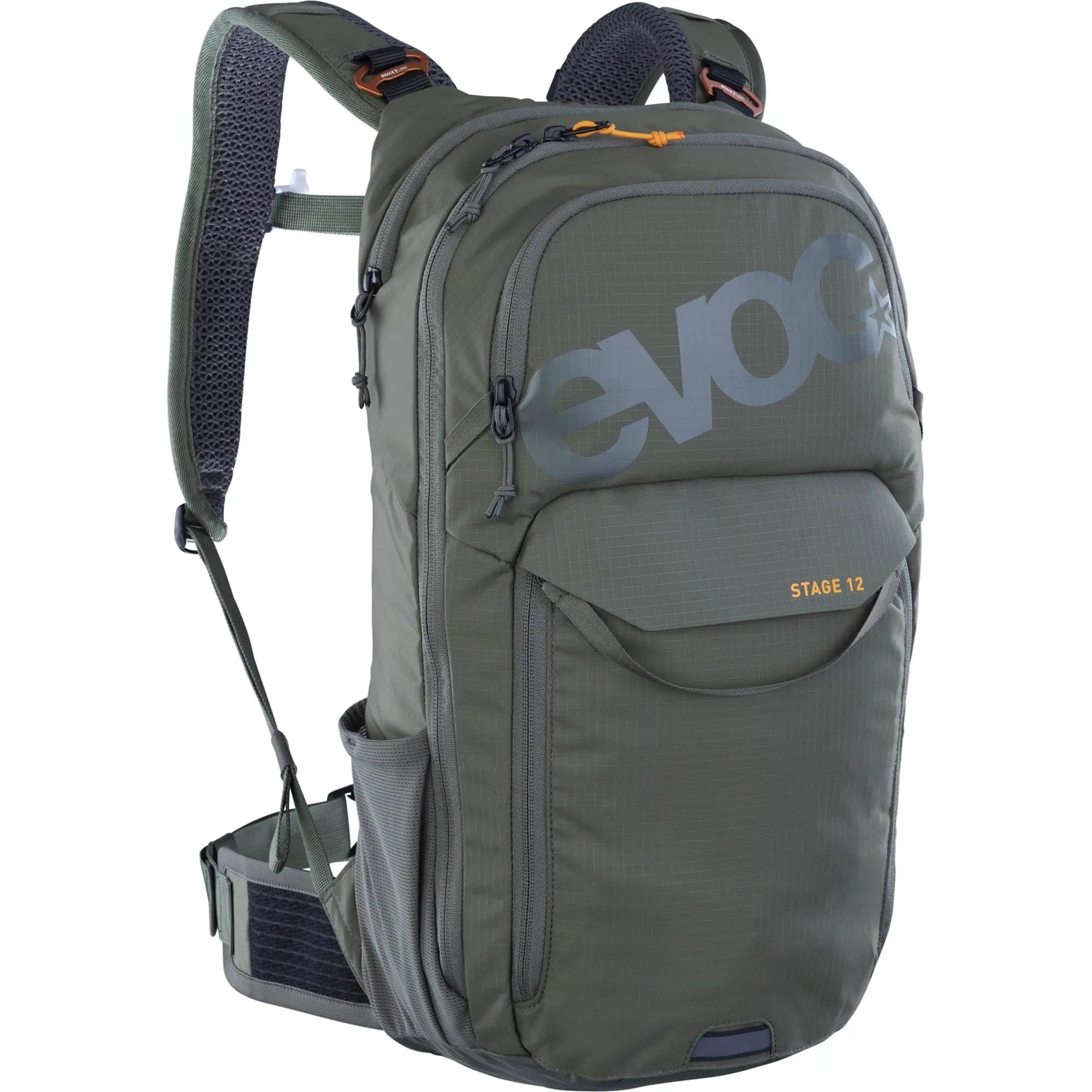 Evoc Stage Performance Backpack Dark Olive - FREE UK Shipping, FREE 365 Day Returns | Moto Central