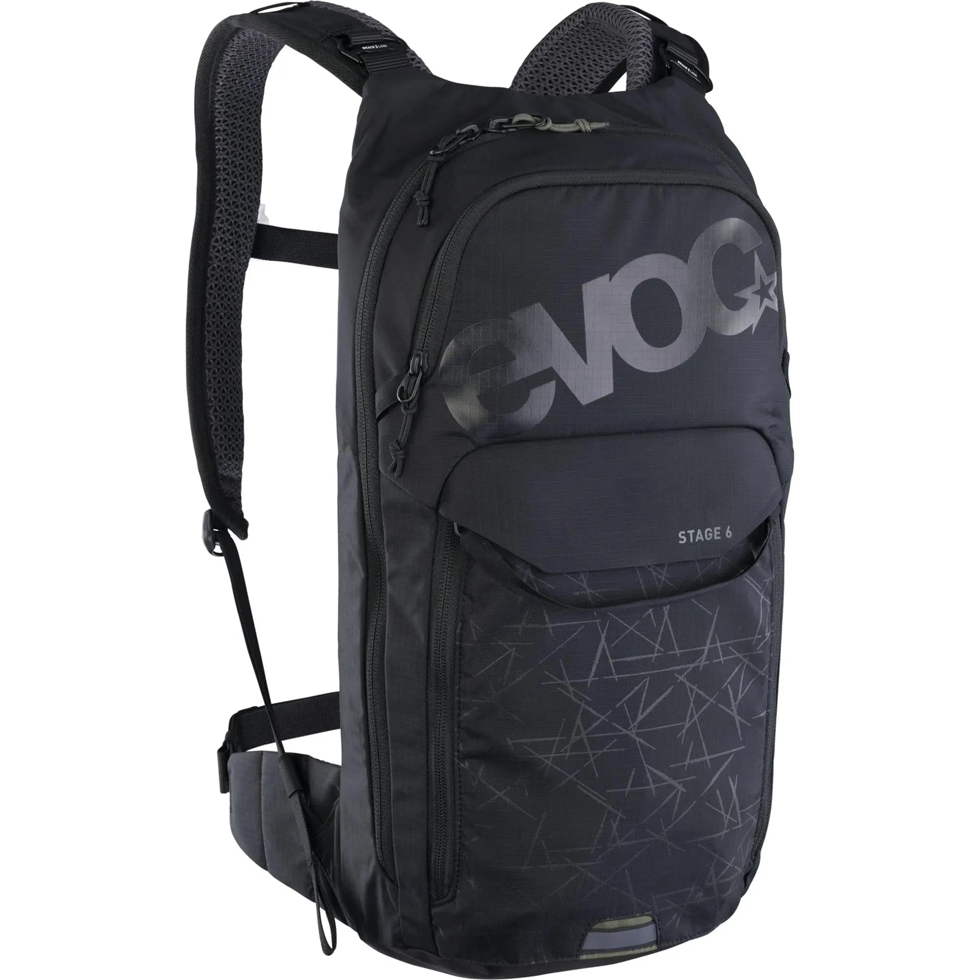 Evoc Stage 6 L Performance Backpack Black - FREE UK Shipping, FREE 365 Day Returns | Moto Central