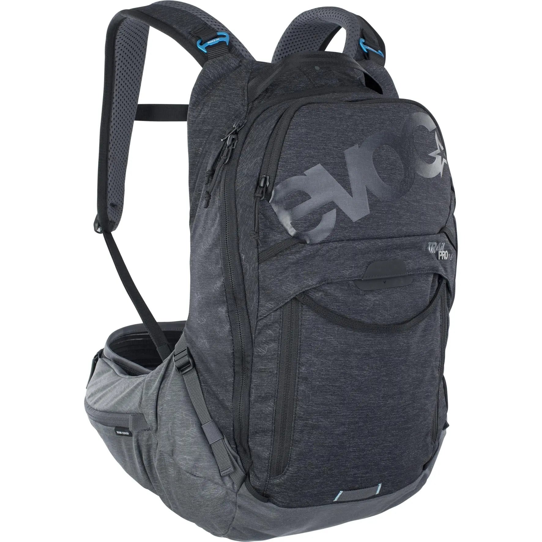 Evoc Trail Pro Protector Backpack Stone / Carbon Grey - FREE UK Shipping, FREE 365 Day Returns | Moto Central
