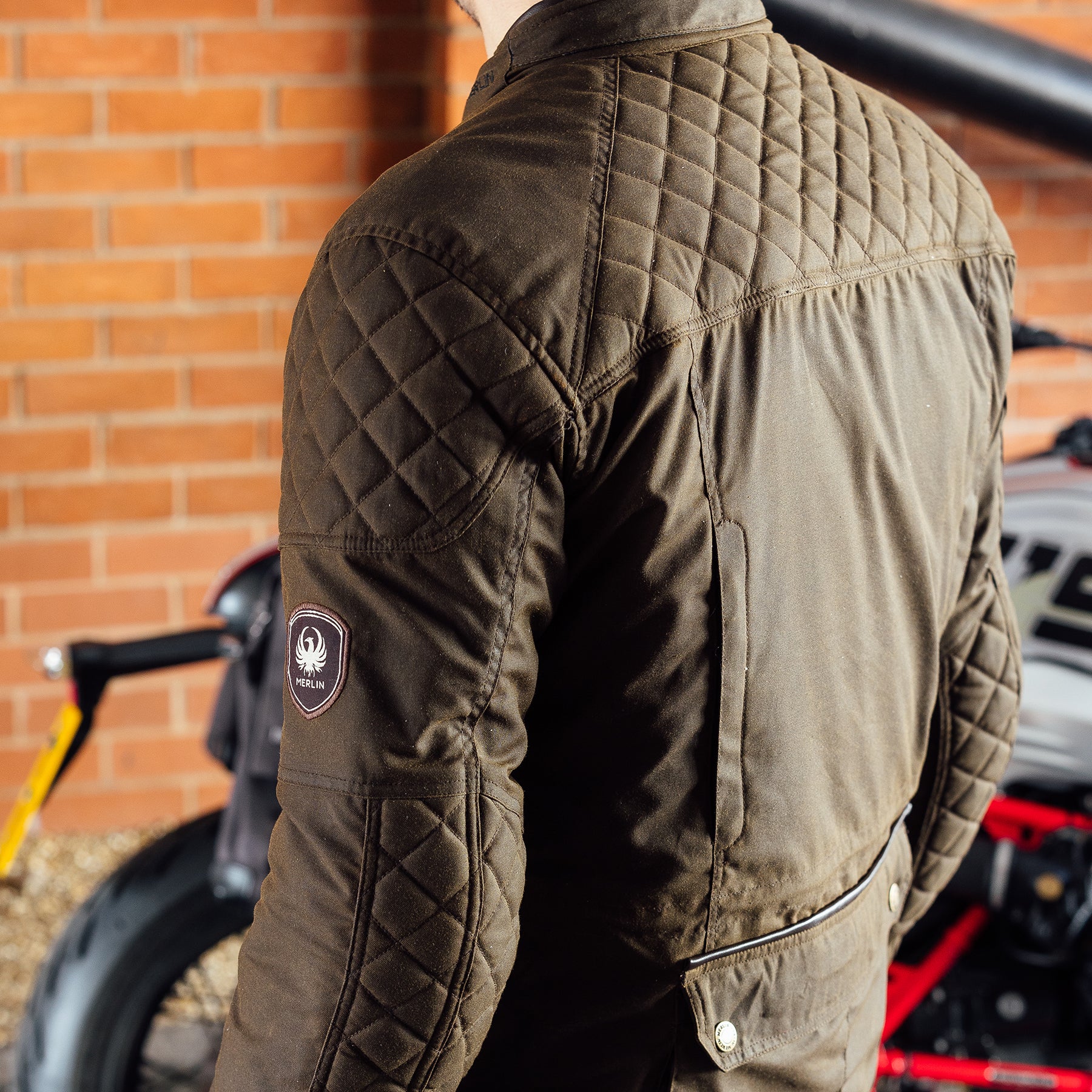 Merlin Edale 2 Cotec Jacket Olive FREE UK Delivery, FREE 365 Day Returns | Moto Central