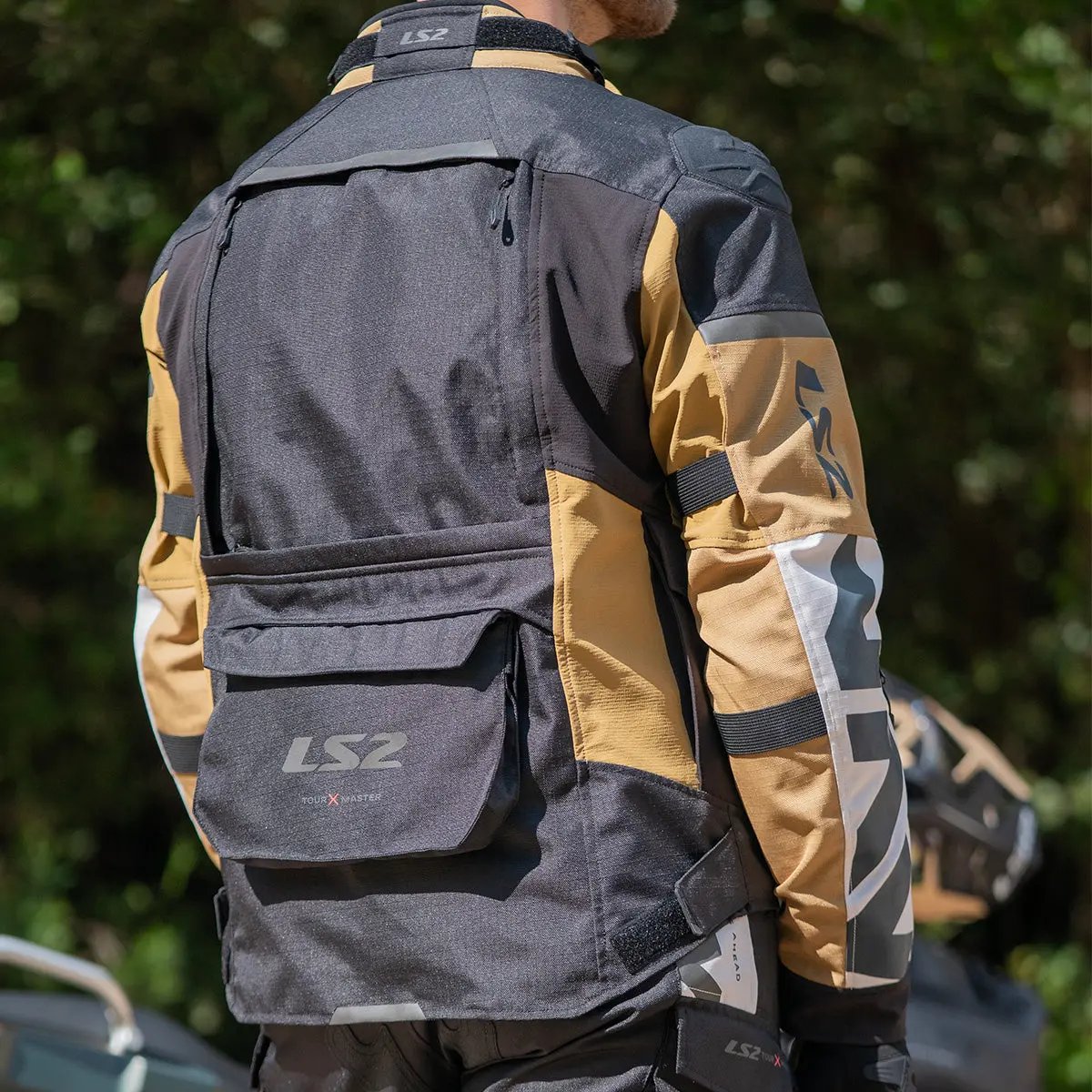 LS2 X-Master Textile Jacket Sand / Black / Grey FREE UK Delivery, FREE 365 Day Returns | Moto Central