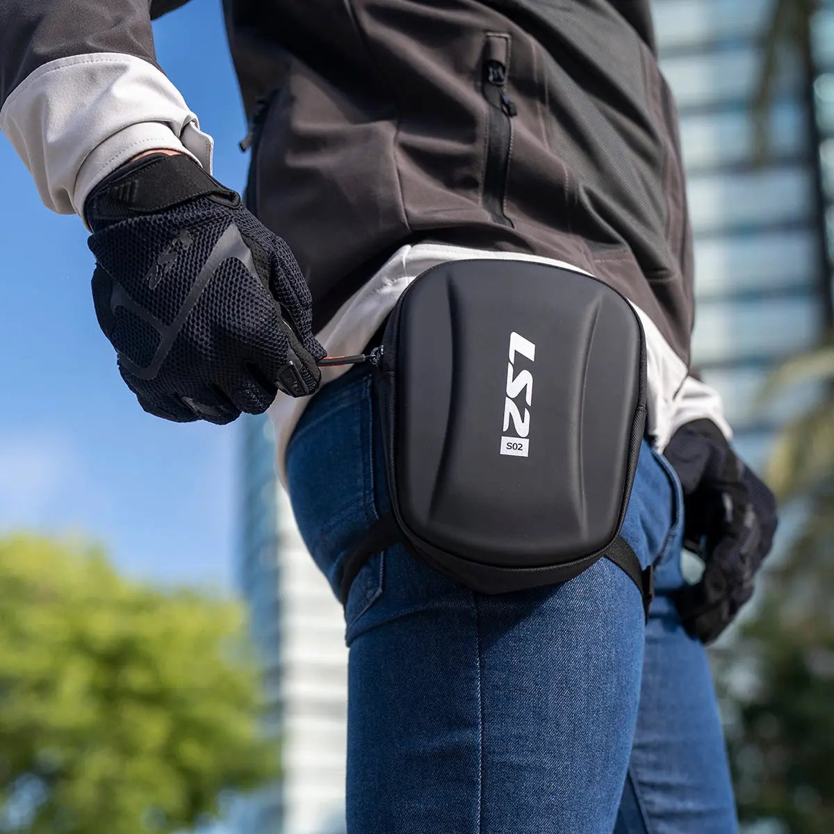 LS2 Shield Leg Bag Black FREE UK Delivery, FREE 365 Day Returns | Moto Central